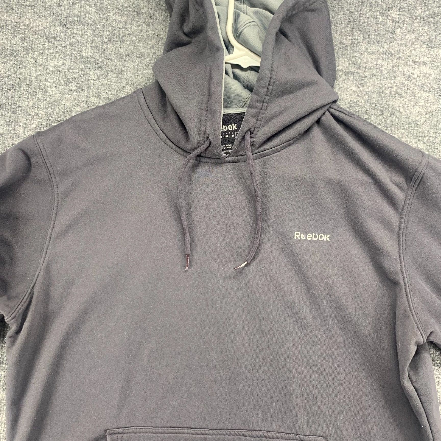 Reebok Reebok Hoodie Mens Medium Gray Pullover Active Drawstring Pocket Hooded Outdoor Size US M / EU 48-50 / 2 - 3 Thumbnail