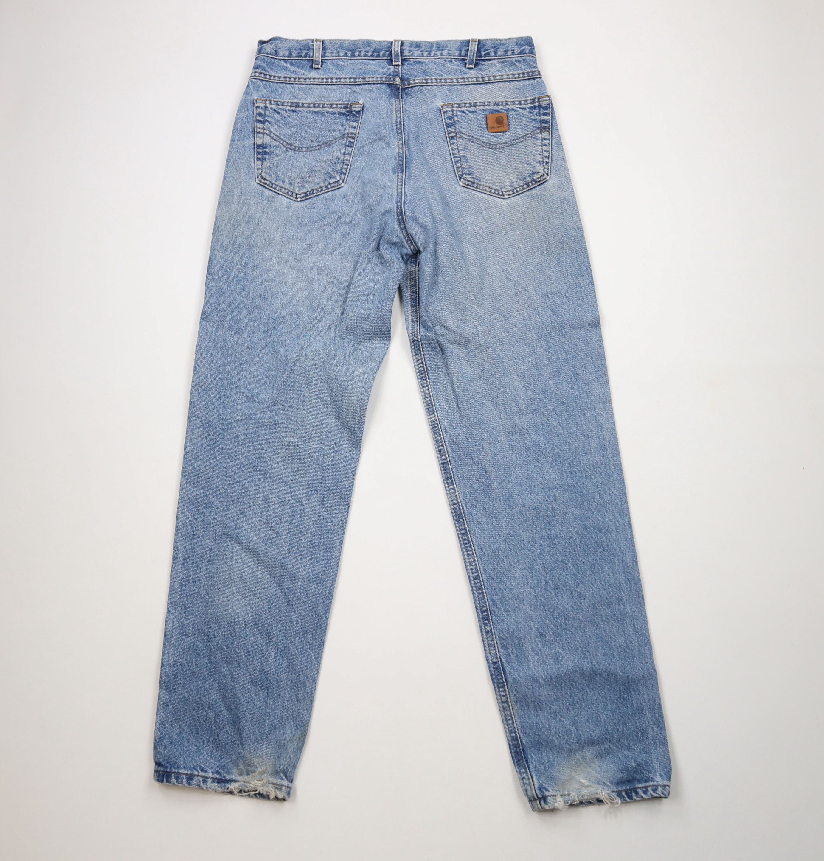 Carhartt Vintage Carhartt Spell Out Relaxed Fit Denim Jeans Blue Size US 36 / EU 52 - 7 Thumbnail