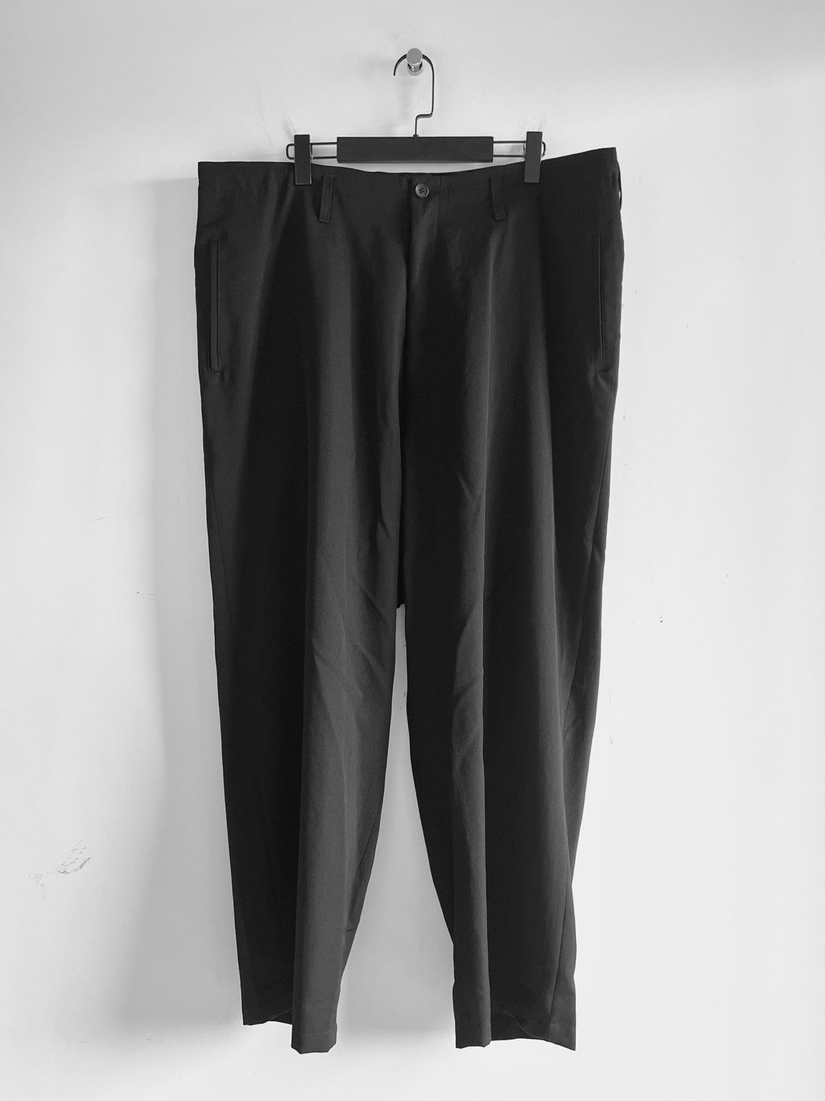 Yohji Yamamoto Yohji Yamamoto Pour Homme - WOOL GABARDINE SIDE TUCK PANTS Size US 32 / EU 48 - 1 Thumbnail