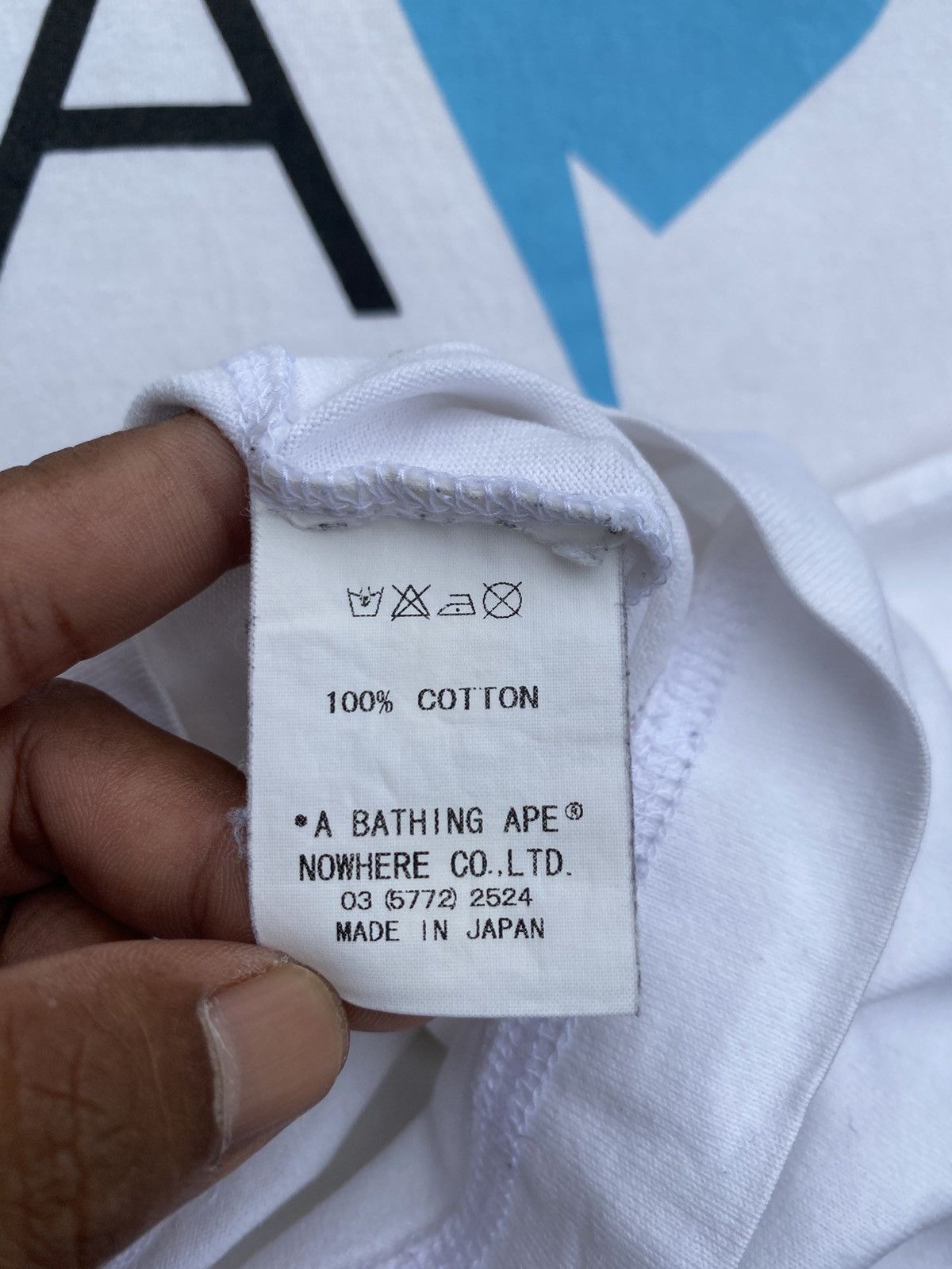 Bape Rare BAPE Blue Love Heart Sign Tshirt Size US M / EU 48-50 / 2 - 15 Thumbnail