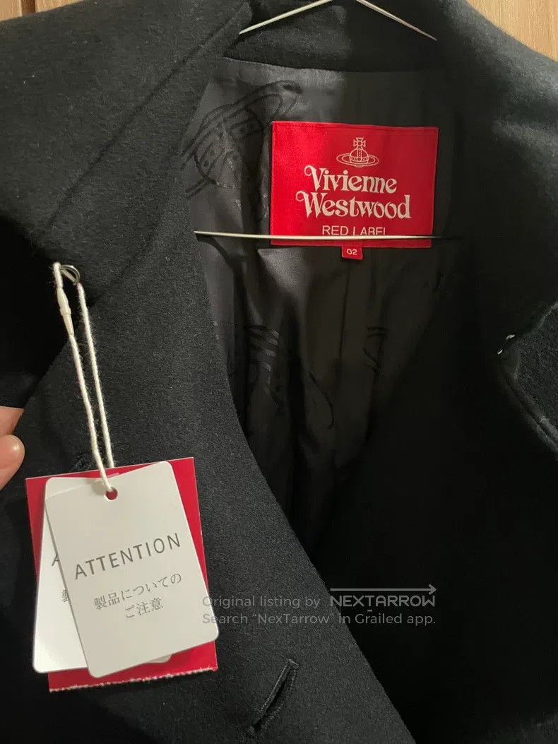 Vivienne Westwood Vivienne Westwood Single-Breasted Tweed Overcoat Size M / US 6-8 / IT 42-44 - 4 Thumbnail