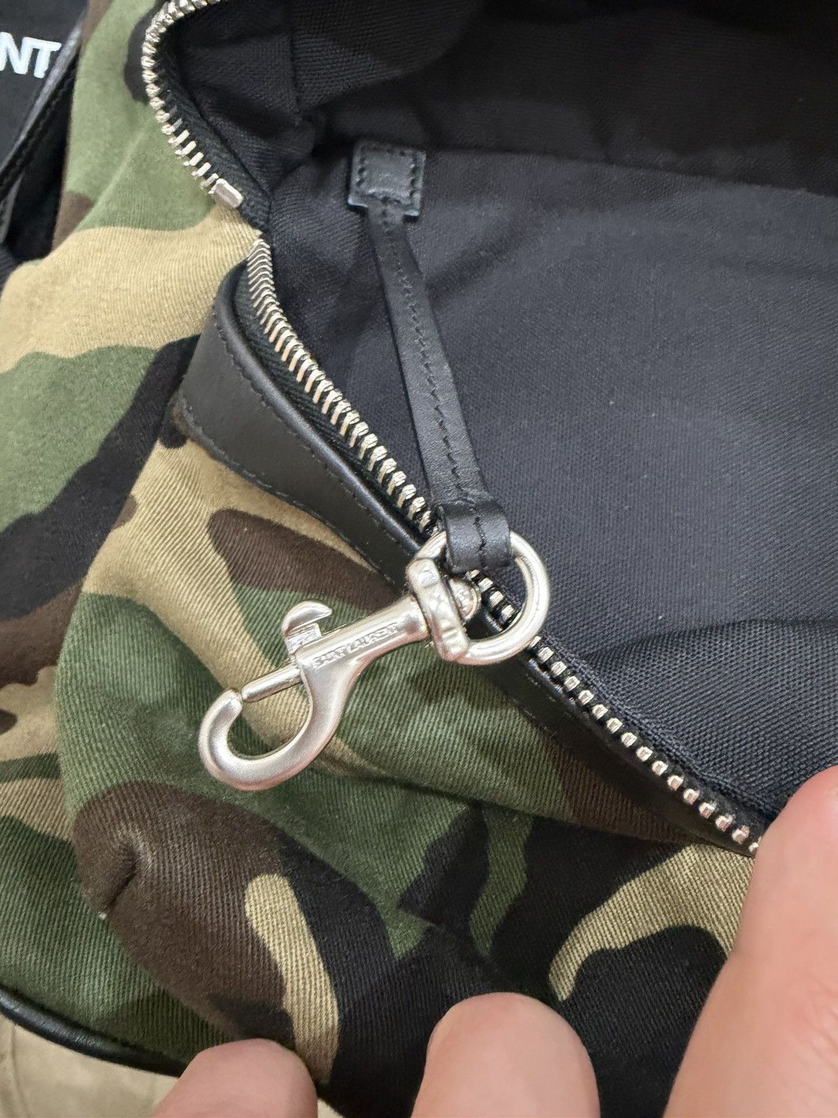 Saint Laurent Paris Saint Laurent City Backpack Camo & Black Size ONE SIZE - 4 Thumbnail
