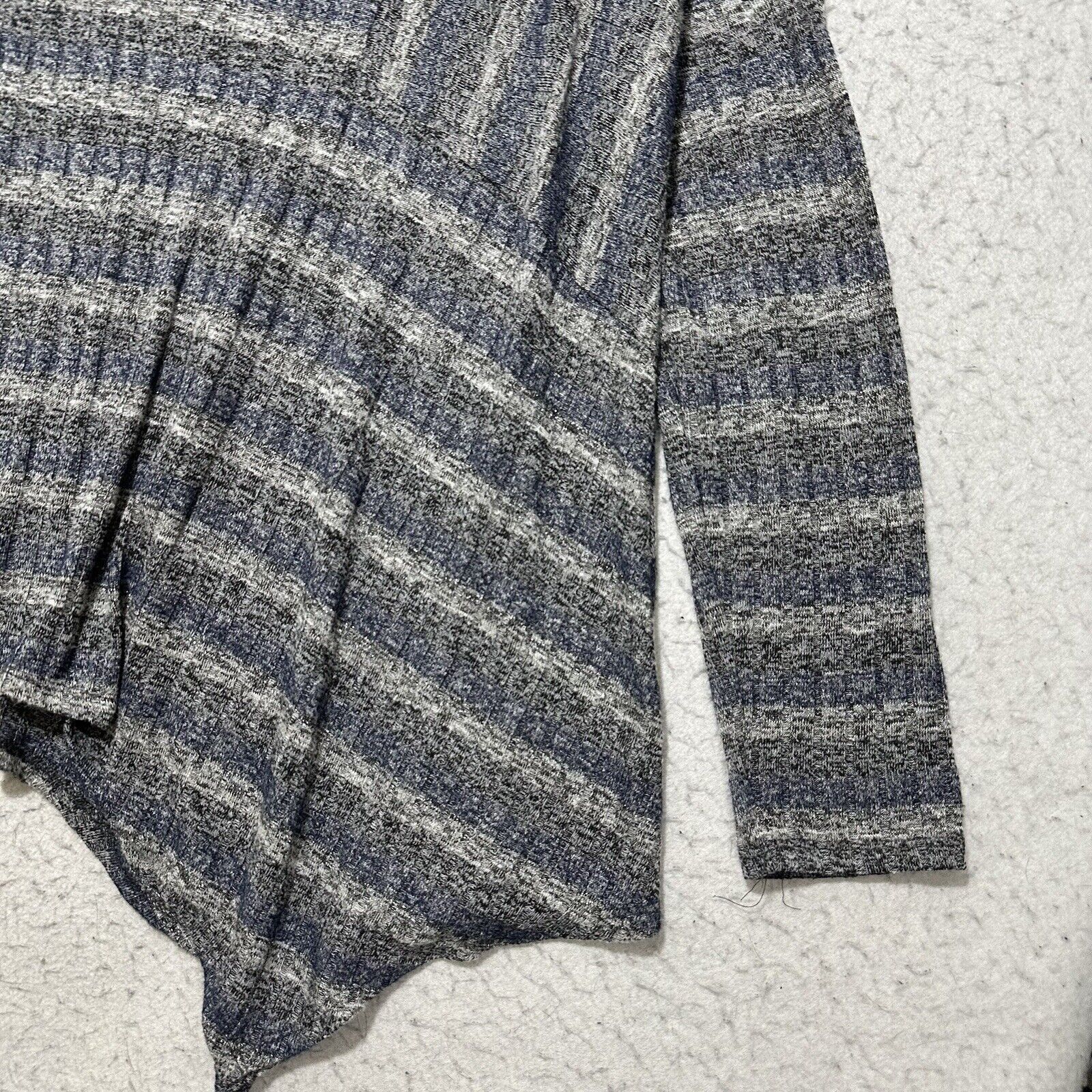 Other Knox Rose XXL Sweater Blue Gray Striped Glitter Sparkle Size XXL / US 16-18 / IT 52-54 - 5 Thumbnail