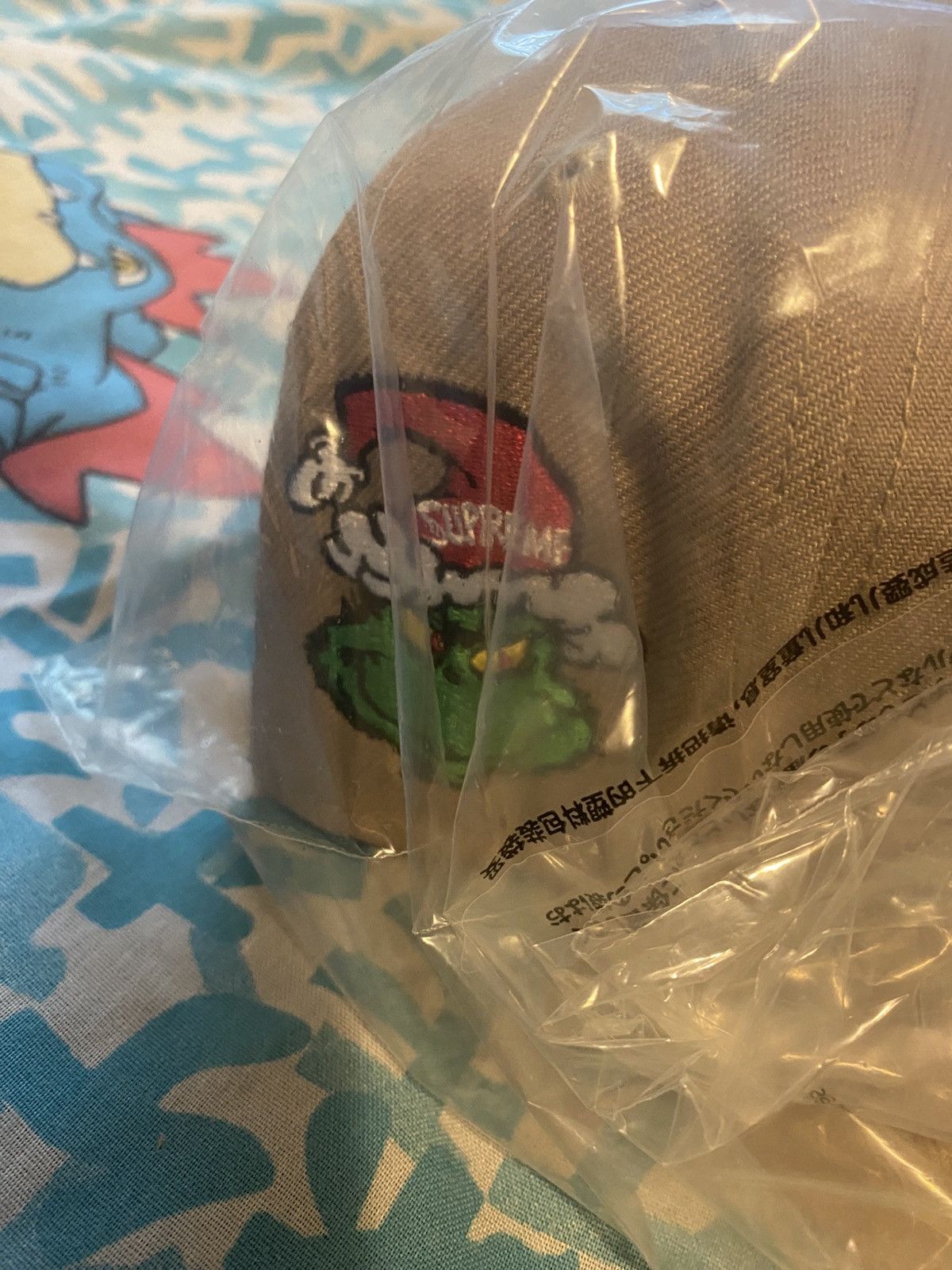 New Era × Supreme Supreme Grinch Box Logo New Era 59Fifty Fitted Cap Sz 7 5/8 Size ONE SIZE - 5 Thumbnail