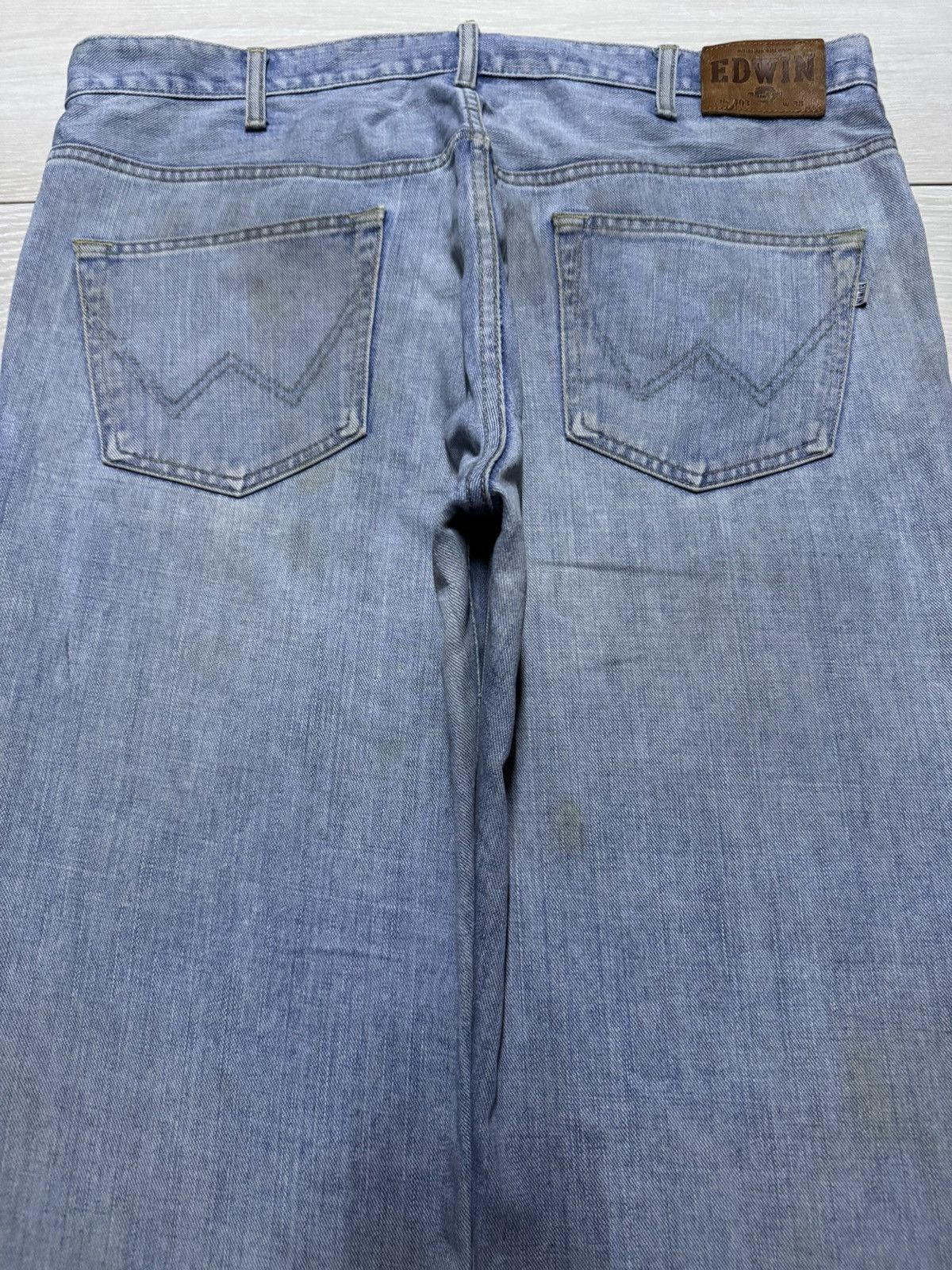 Edwin Vintage Japanese Edwin 403 Grunge Distressed Baggy Jeans Size US 38 / EU 54 - 4 Thumbnail
