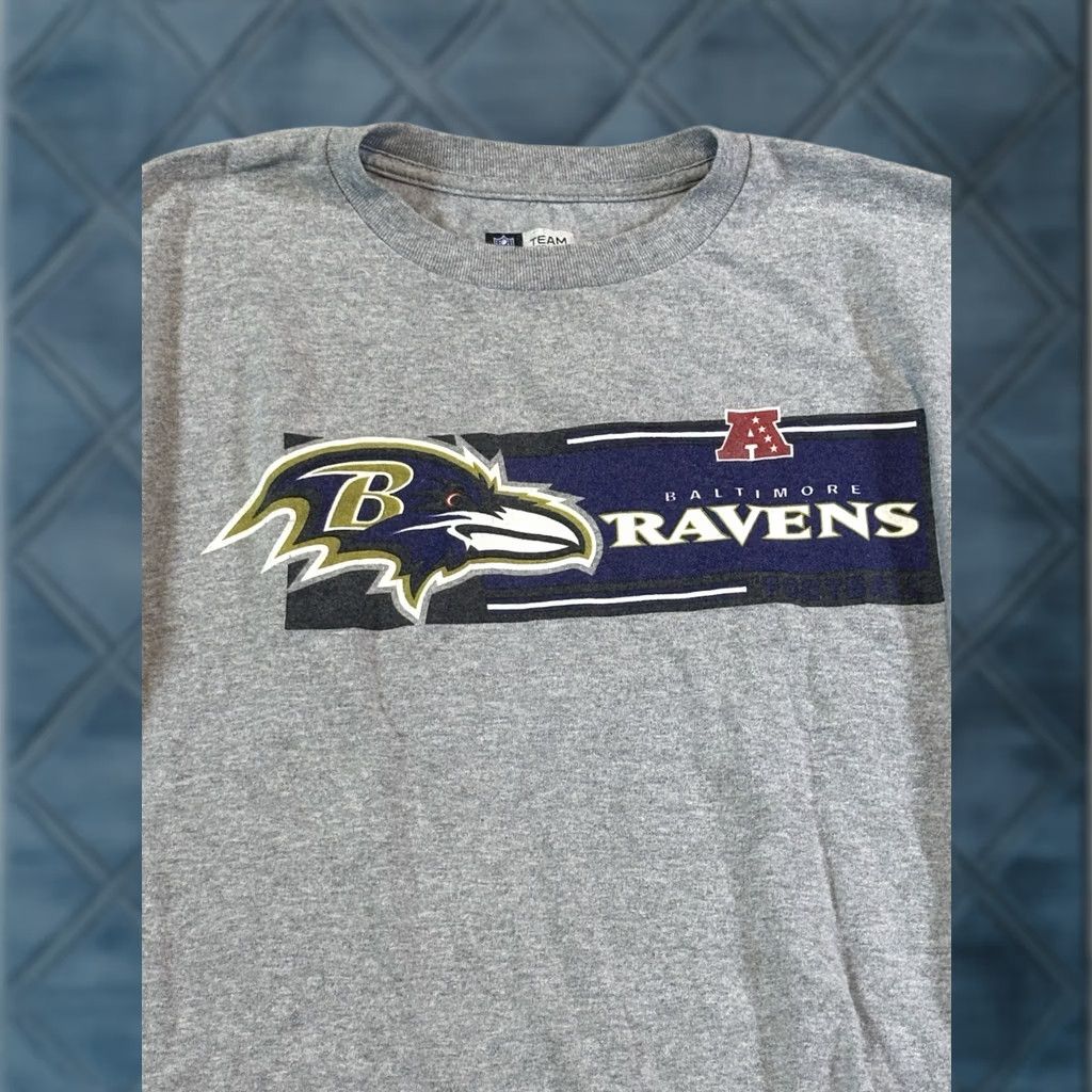 NFL NFL Team Apparel T-Shirt Mens Medium Baltimore Ravens Long Sleeve Pullover Nike Dri-FIT Purple Crew Neck Graphic Print City Sports Size US M / EU 48-50 / 2 - 1 Thumbnail