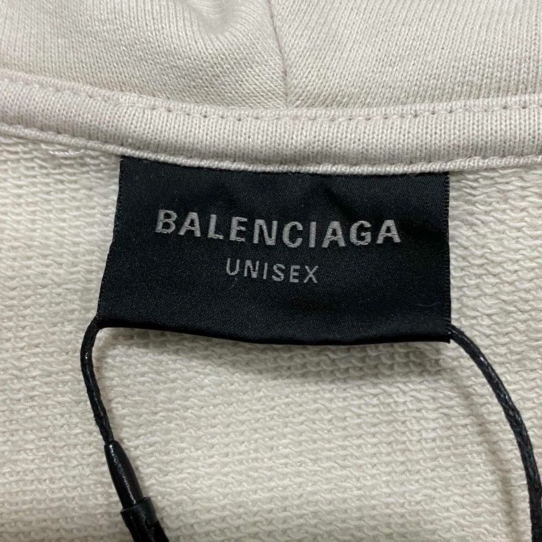 Balenciaga Balenciaga Off-white XXXL hoodie Size US M / EU 48-50 / 2 - 6 Thumbnail