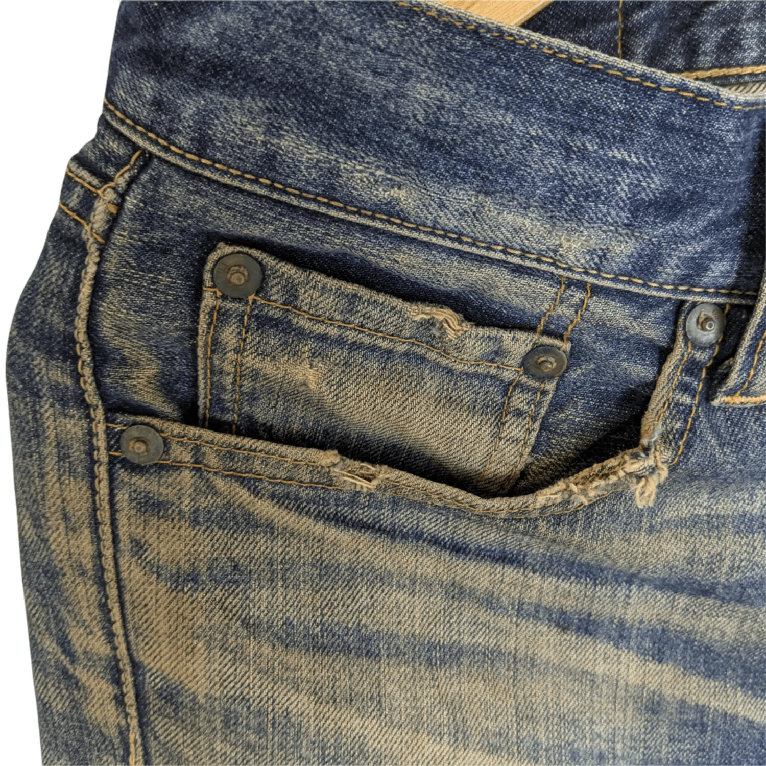 Uniqlo Vintage 2000's UNIQLO Japan Distressed Denim Jeans Pant Size US 30 / EU 46 - 6 Thumbnail