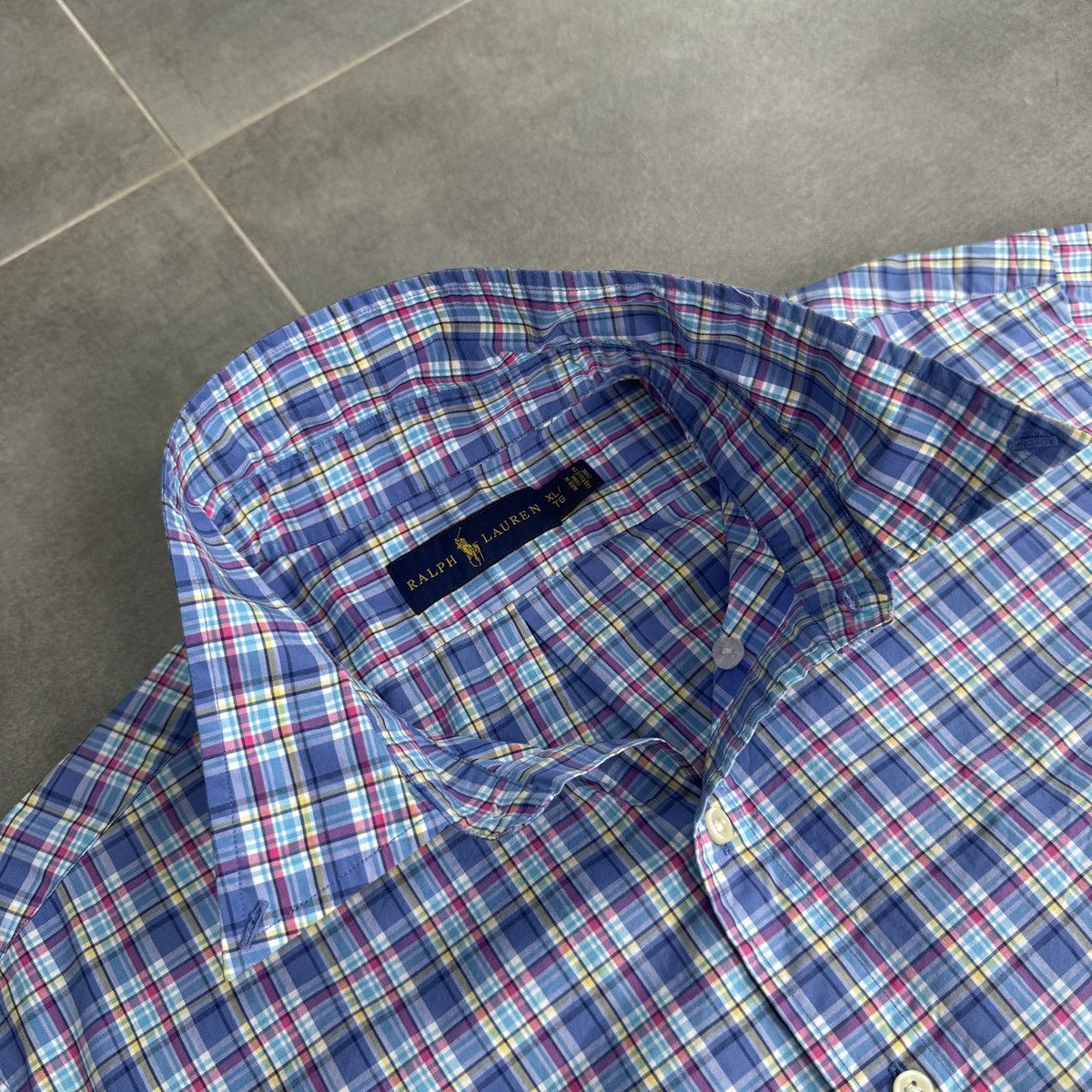 Polo Ralph Lauren × Vintage Polo Ralph Lauren PRL Checked Button Shirt Short Sleeve Size US XL / EU 56 / 4 - 7 Thumbnail