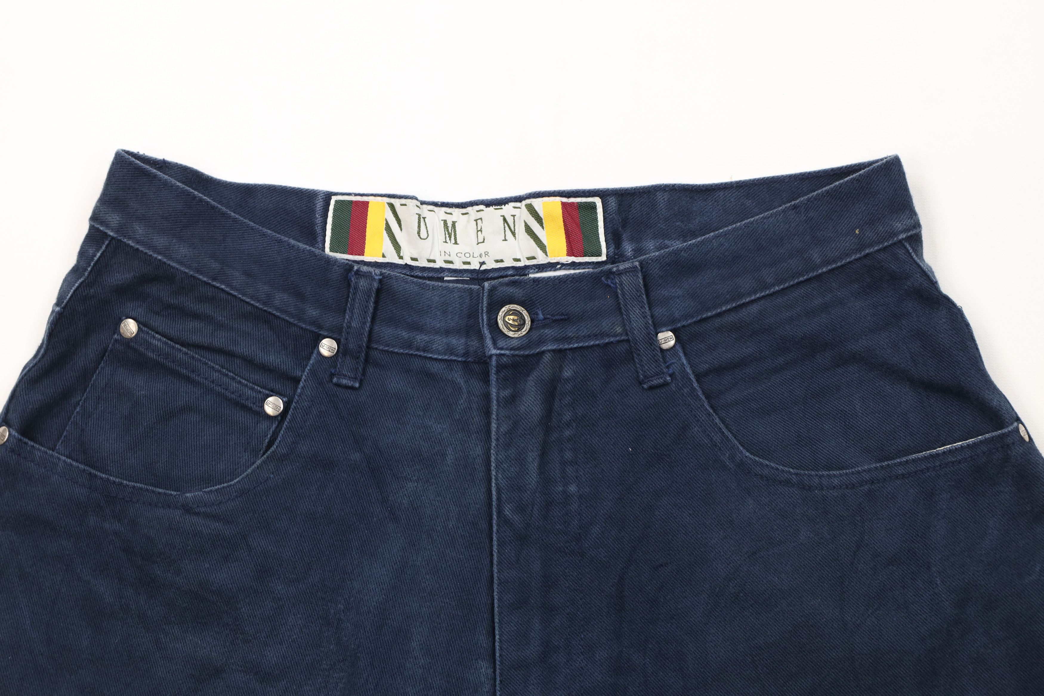 Vintage Vintage 90s Streetwear Pocket Skateboard Denim Shorts Blue Size US 32 / EU 48 - 2 Thumbnail