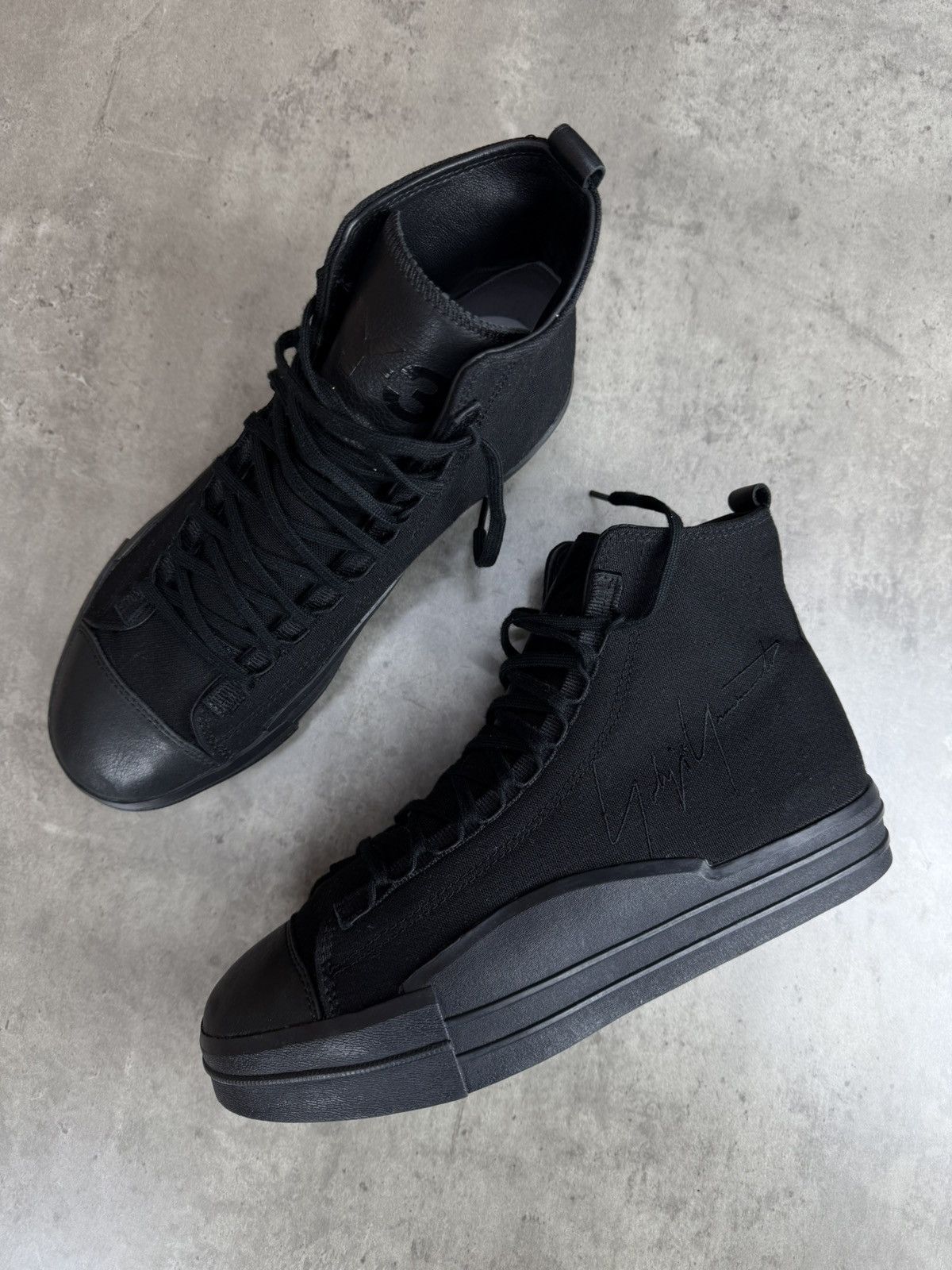 Adidas Adidas Y-3 Yuben Mid Triple Black Sneakers Size US 7.5 Size US 7.5 / EU 40-41 - 7 Thumbnail