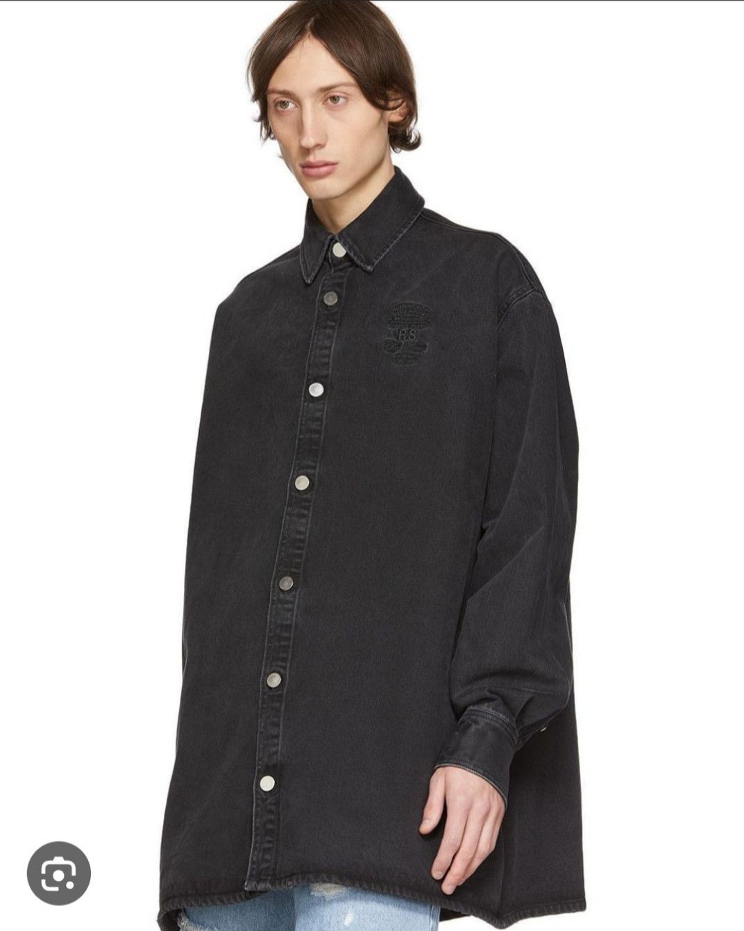 Raf Simons Big Fit Denim Shirt AW19/20 Raf Simons Jacket Size US XL / EU 56 / 4 - 3 Thumbnail