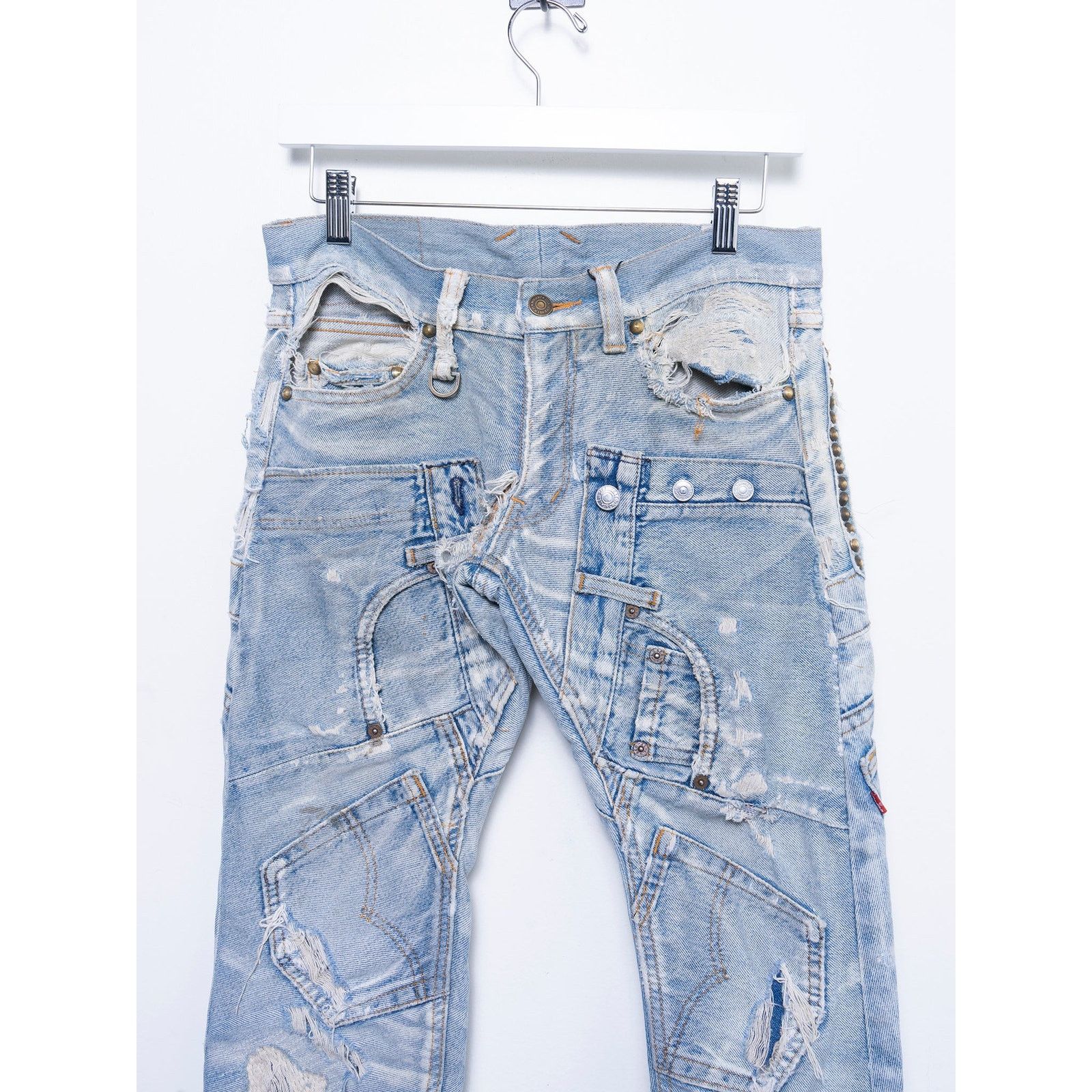 20471120 Paper x Mastermind Reconstructed Jeans Size US 29 - 2 Thumbnail