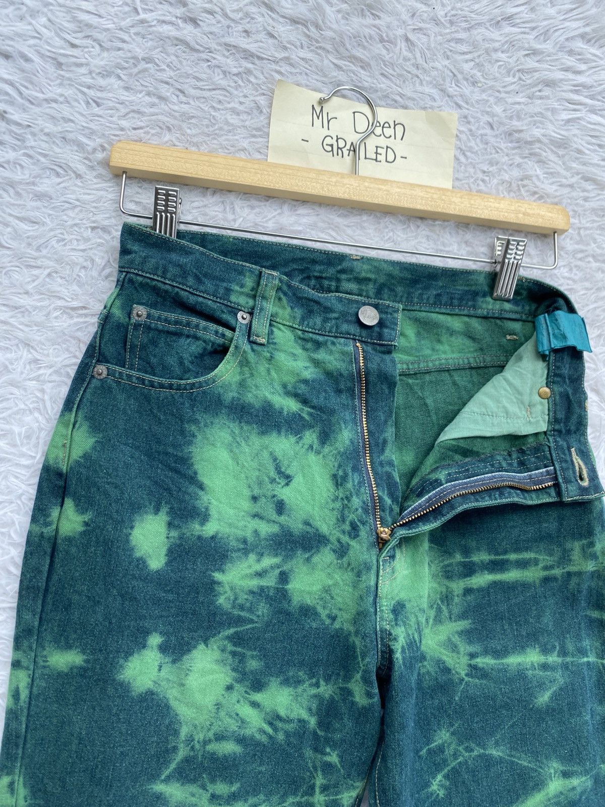 Japanese Brand Vintage 90s Japanese Brand Tie Dye Flash Jeans Pants Size US 27 - 9 Thumbnail