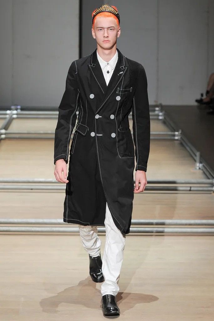 Comme des Garcons Homme Plus S/S13 Menswear Contrast Stitch Trousers Size US 34 / EU 50 - 5 Thumbnail