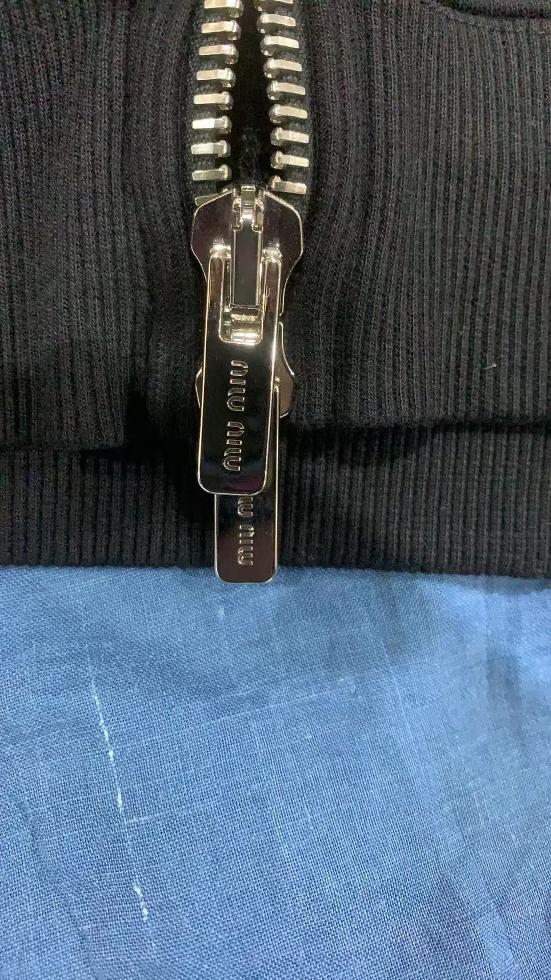 Miu Miu Miu Miu Black Logo Zip-Up Hoodie Size US S / EU 44-46 / 1 - 8 Thumbnail