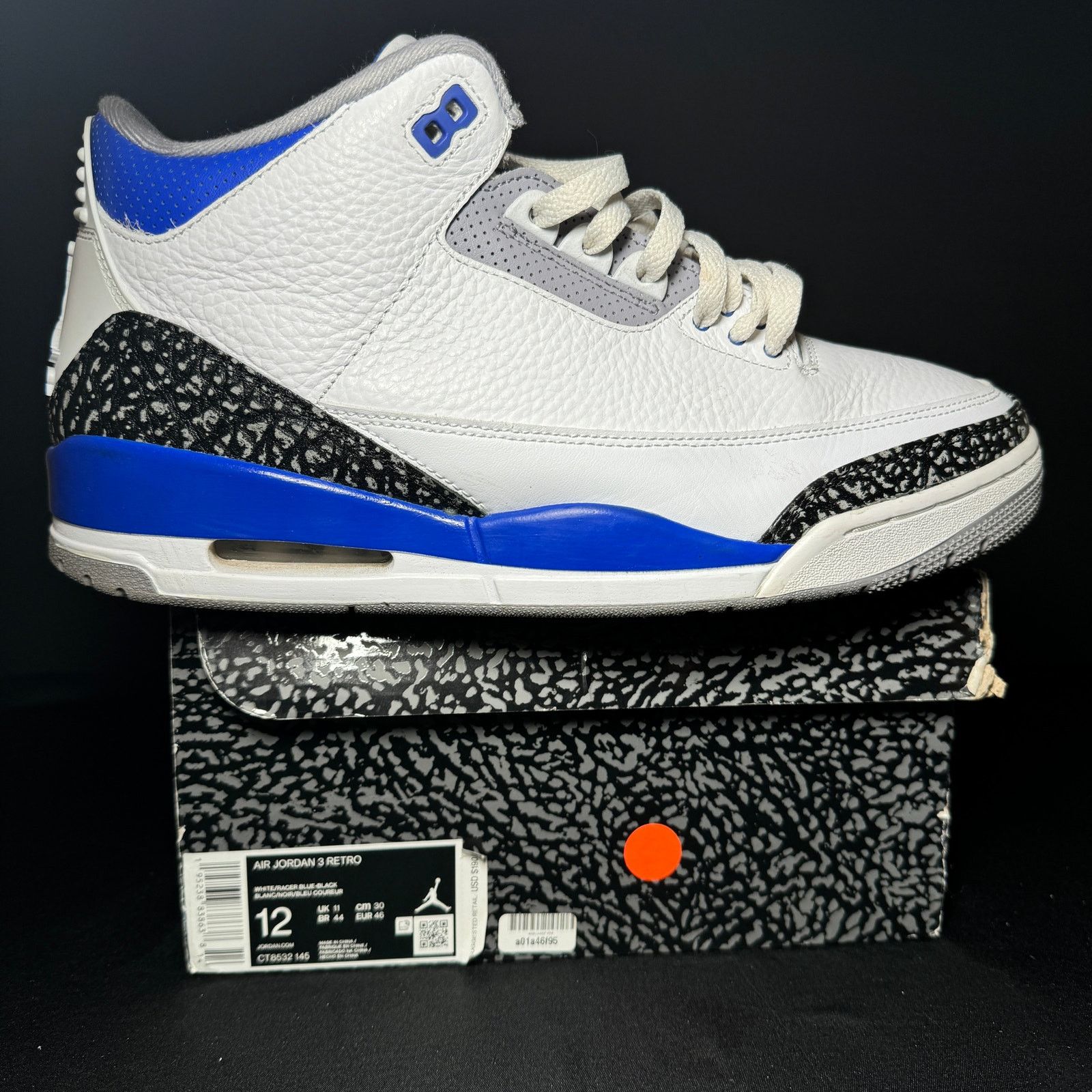 Jordan Brand × Nike Size 12 - Nike Air Jordan 3 Retro Racer Blue 