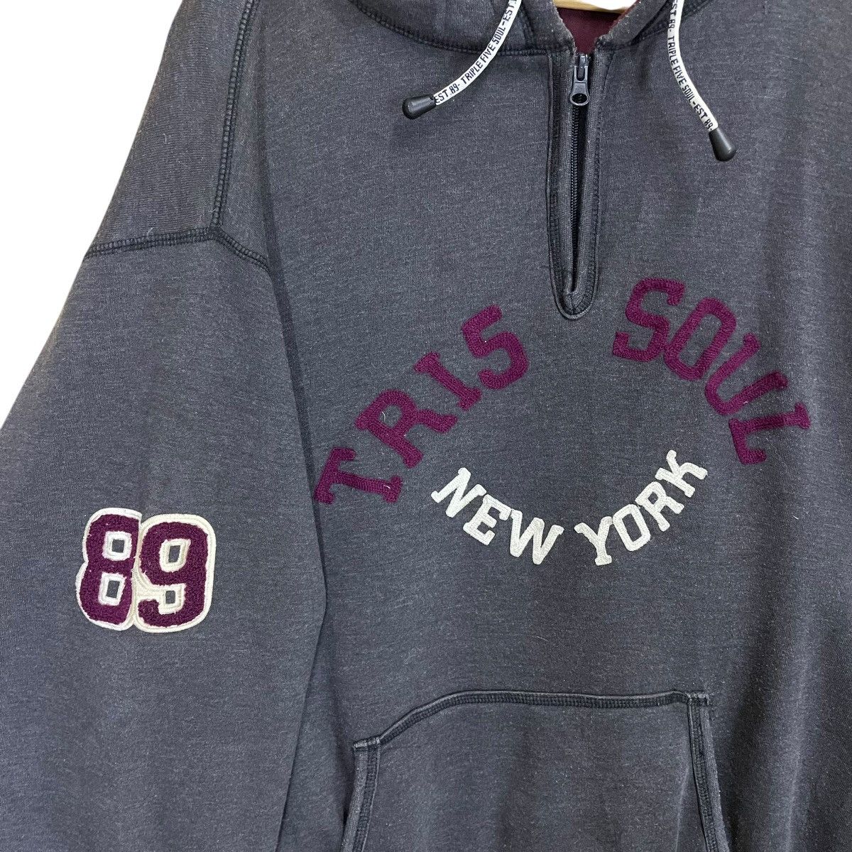 Japanese Brand × Triple 5 Soul × Vintage Triple 5 Soul Spellout Embroidered Pullover Hoodie Size XXL Size US XL / EU 56 / 4 - 5 Thumbnail