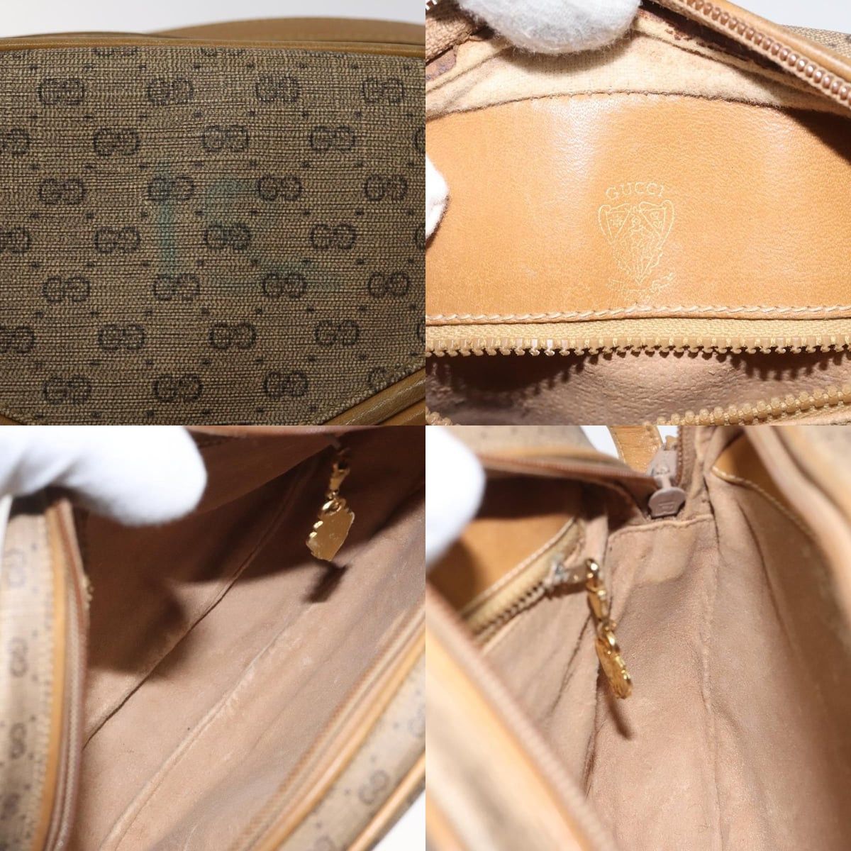 Gucci GUCCI Micro GG Supreme Shoulder Bag Pvc Beige Size ONE SIZE - 12 Thumbnail