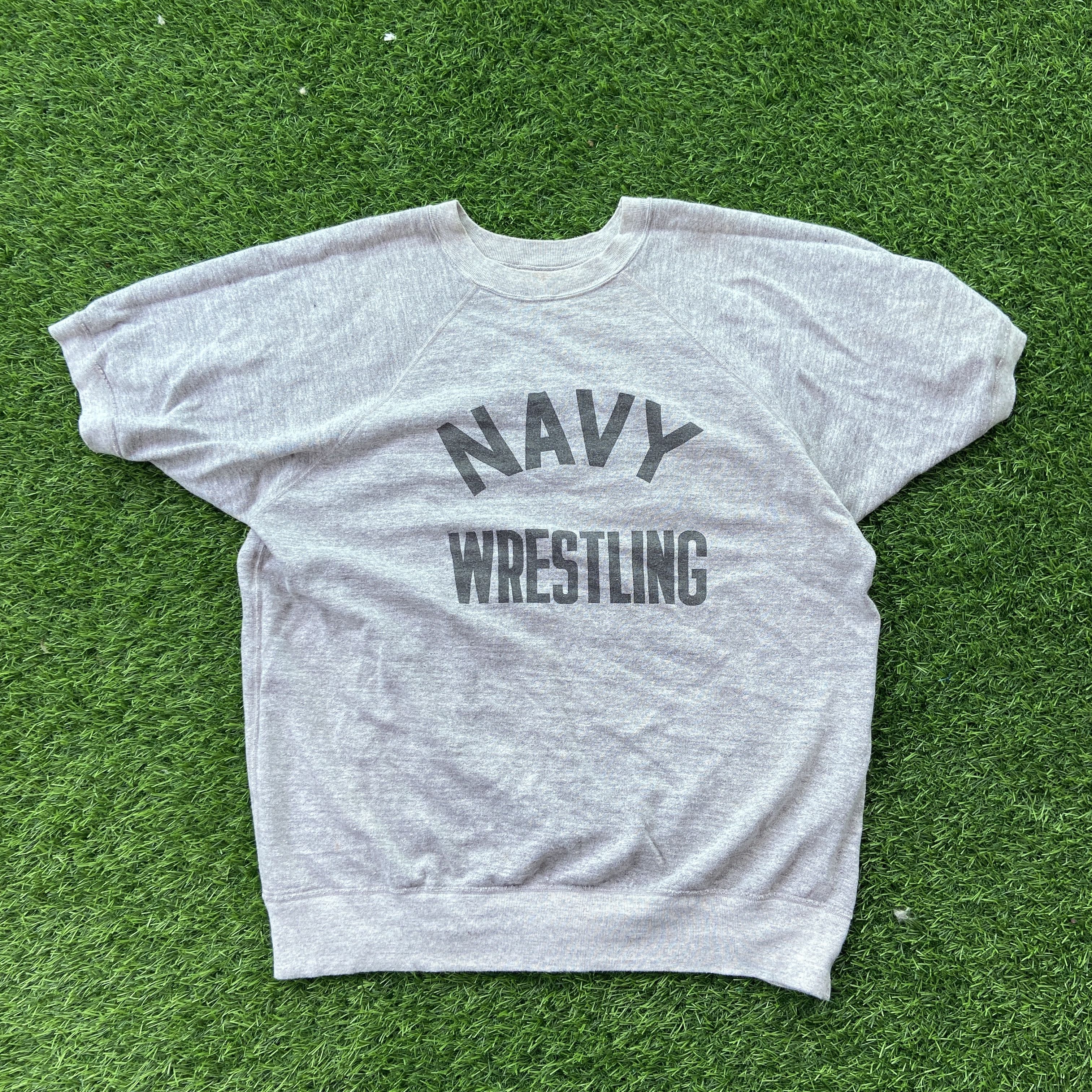 Warehouse DUBBLEWORKS Warehouse NAVY Wrestling Sweatshirt Crewneck Size US L / EU 52-54 / 3 - 1 Thumbnail