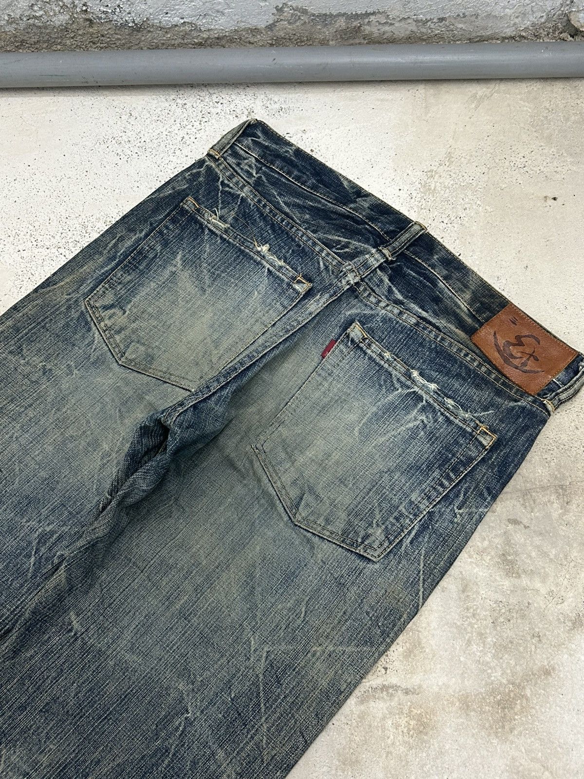 Eternal Eternal Distressed Mud Washed Jean Size US 31 - 11 Thumbnail