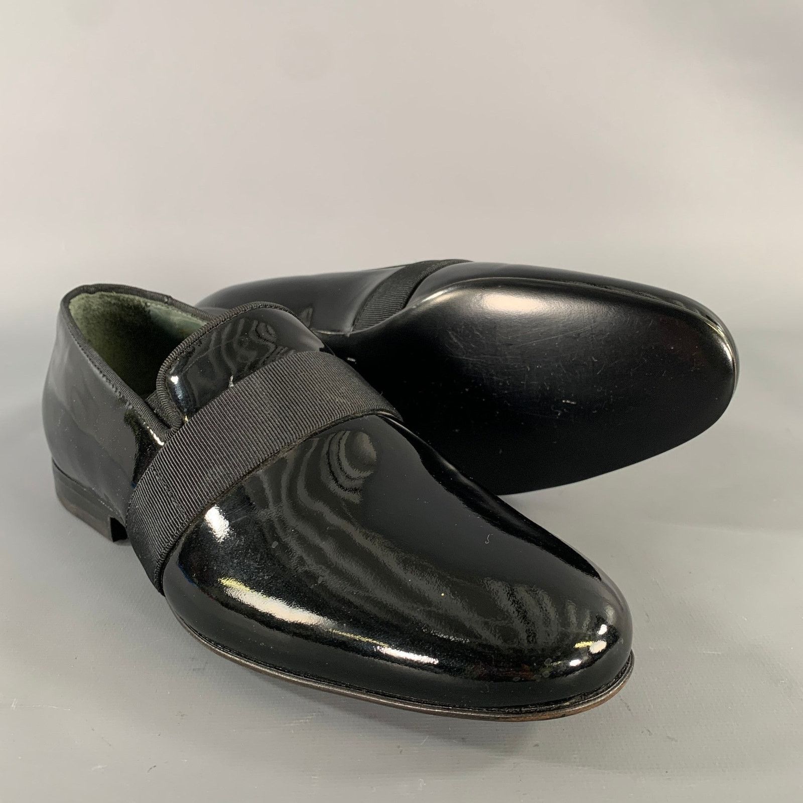Lanvin LANVIN Size 6 Black Patent Leather Slip On Loafers Size US 6 / EU 39 - 5 Thumbnail