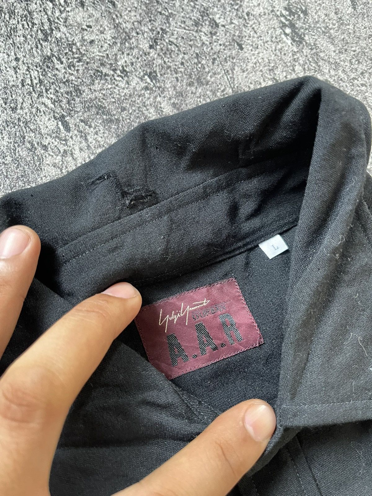 Yohji Yamamoto Vintage Yohji Yamamoto Durban A.A.R Black Shirt Size US L / EU 52-54 / 3 - 6 Thumbnail