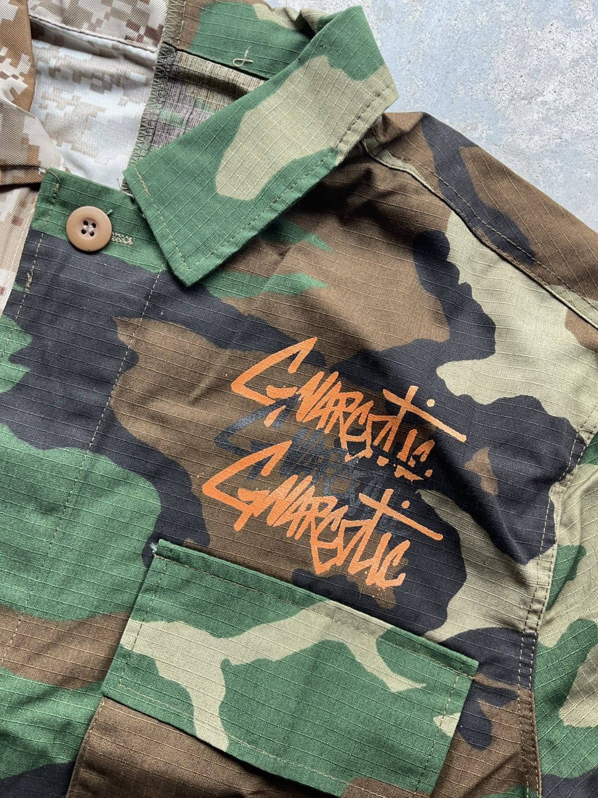 Gnarcotic Gnarcotic Lil Gnar Split Camo Military Jacket Size US S / EU 44-46 / 1 - 4 Thumbnail