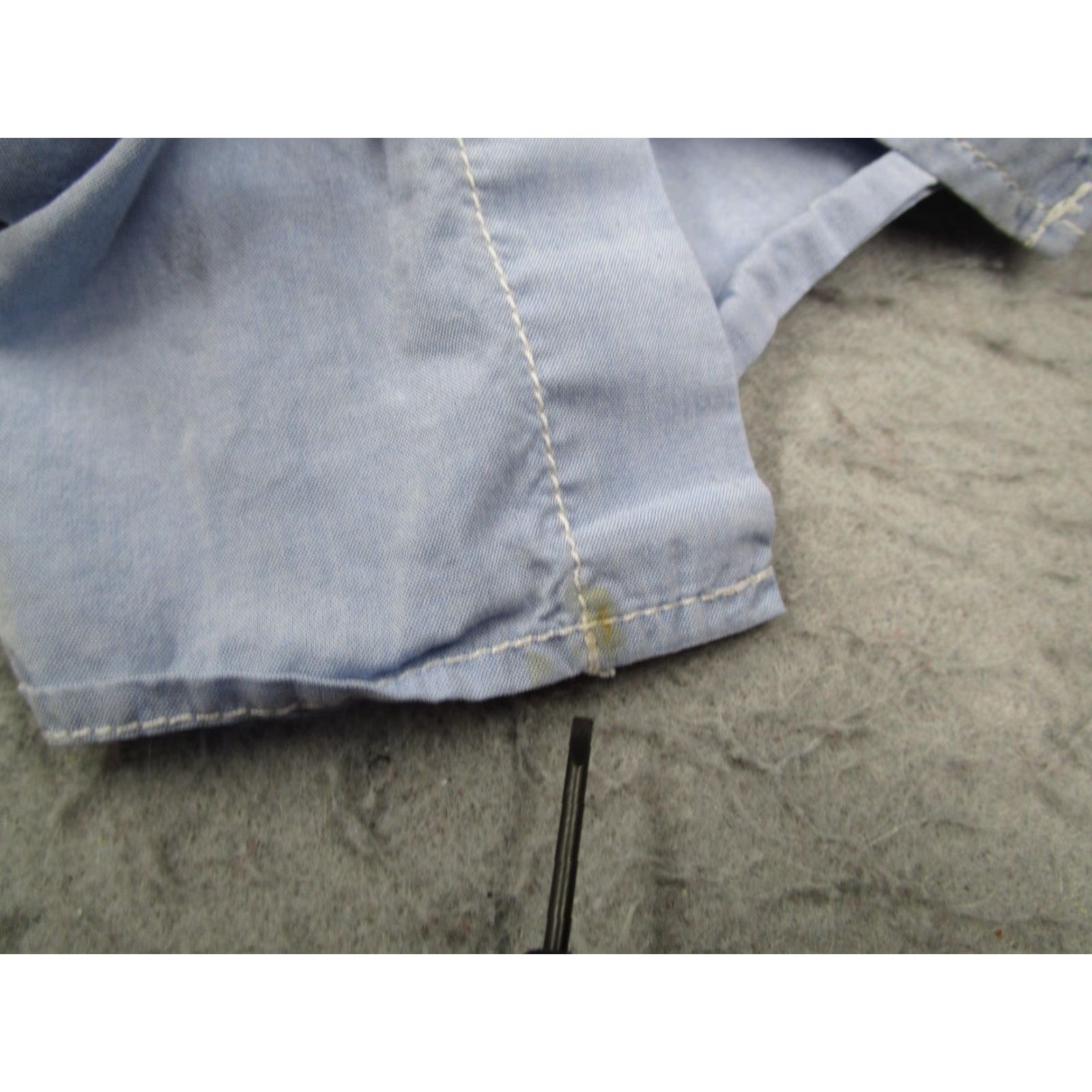 Comme des Garcons Girl Comme Des Garcons Shirt Mens Small Blue Cotton Button Down Long Sleeve Homme Size US S / EU 44-46 / 1 - 6 Thumbnail