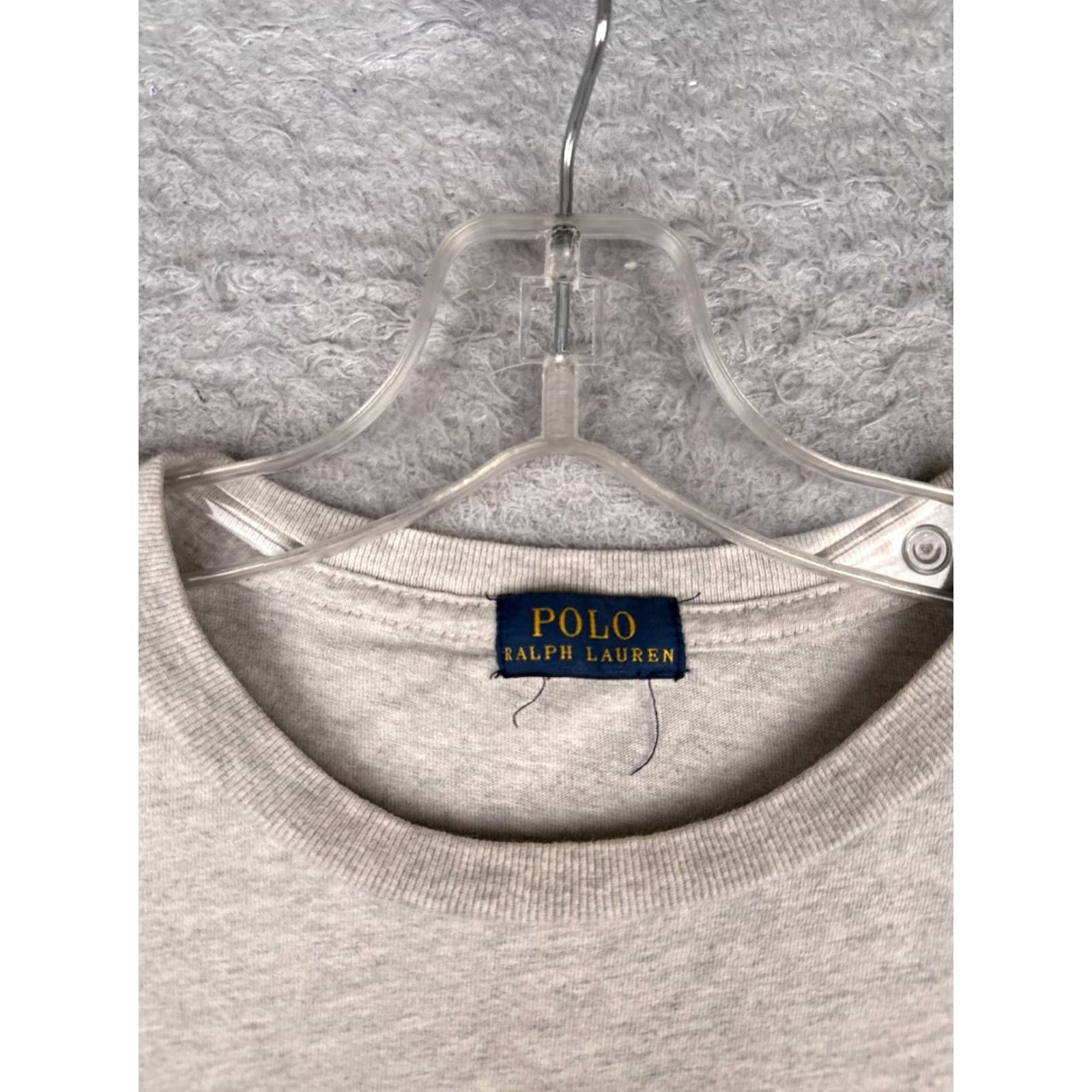 Ralph Lauren Polo Ralph Lauren Shirt Men Small Gray Spellout Logo Crew Long Sleeve #42 READ Size US S / EU 44-46 / 1 - 7 Thumbnail