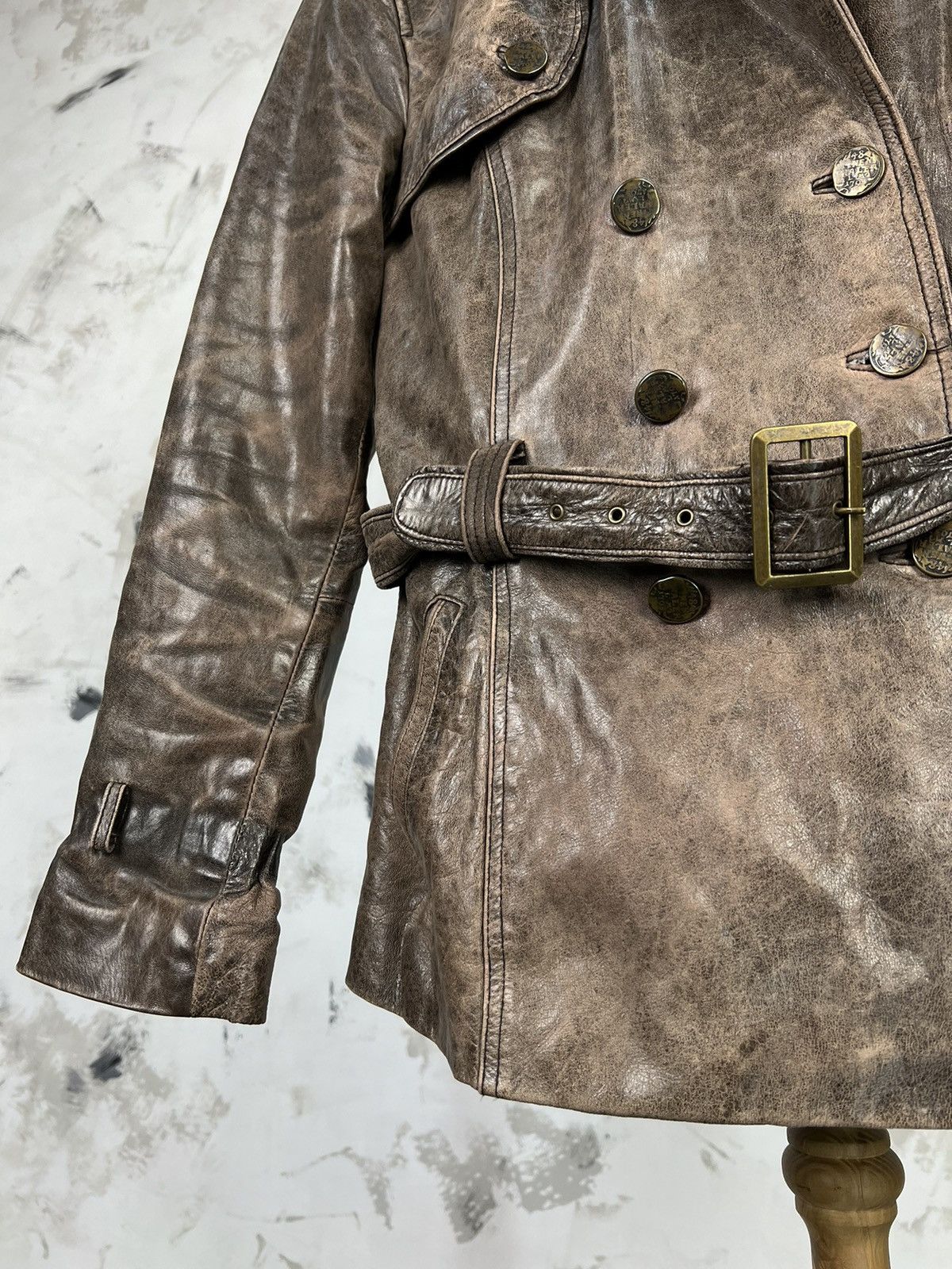 Vintage Vintage Arma Women Leather Jacket Size L - XL Size XL / US 12-14 / IT 48-50 - 6 Thumbnail