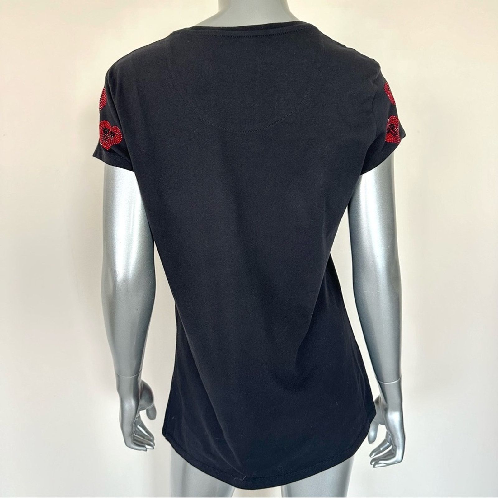 Philipp Plein NEW!! Philipp Plein women T-shirt with crystals size XL 650$ Size XL / US 12-14 / IT 48-50 - 3 Thumbnail