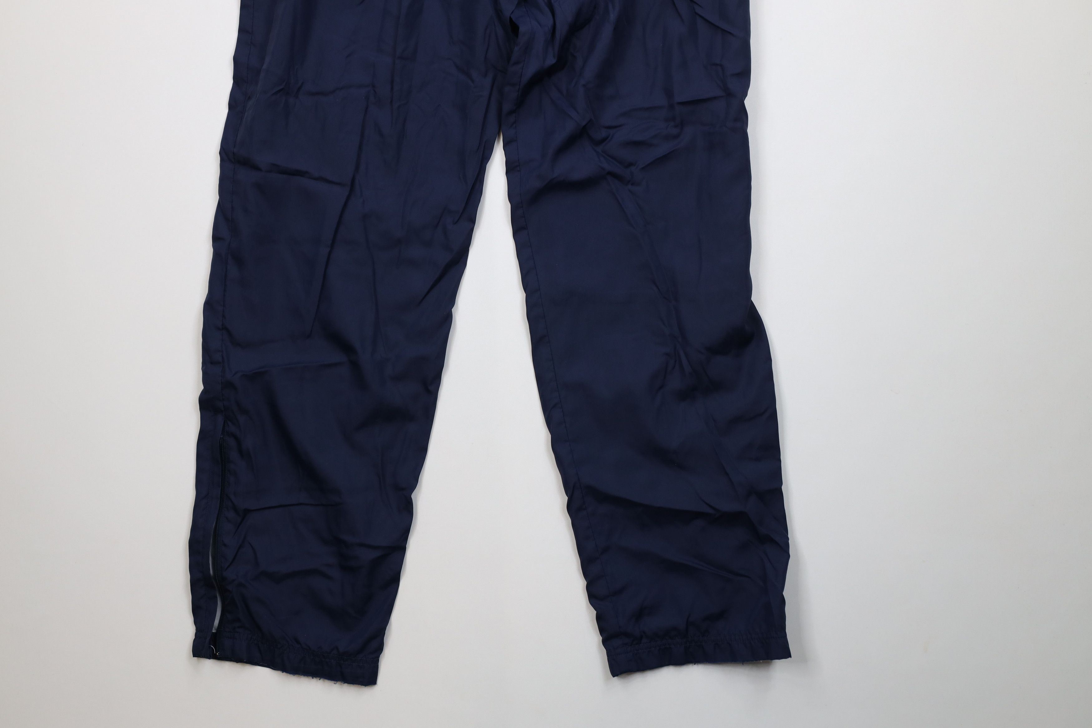 Reebok Vintage 90s Reebok Spell Out Lined Windbreaker Pants Blue Size US 36 / EU 52 - 14 Thumbnail