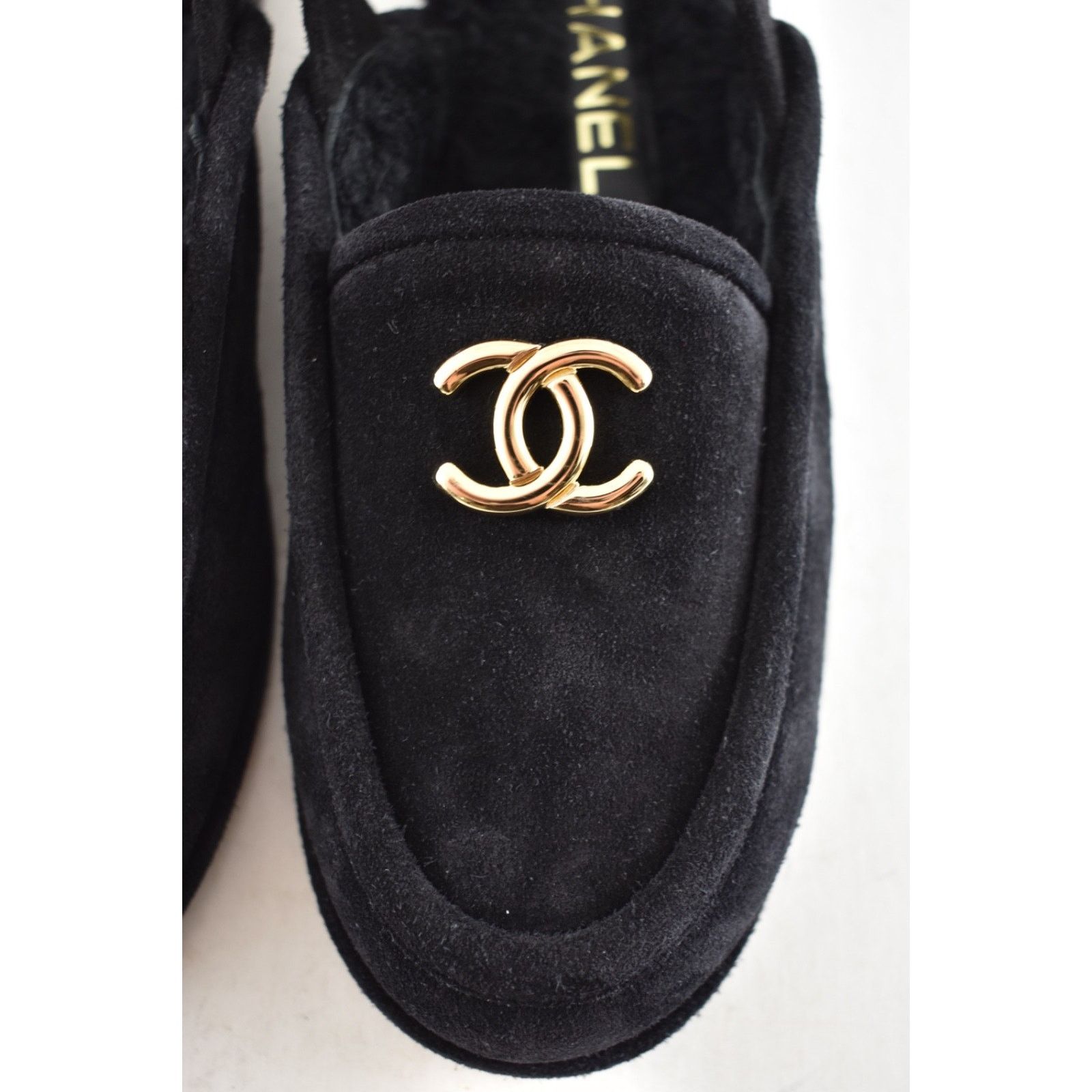 Chanel Shearling CC Moccasin Ballet Slingback Loafer Flat 36.5 Size US 6.5 / IT 36.5 - 8 Thumbnail