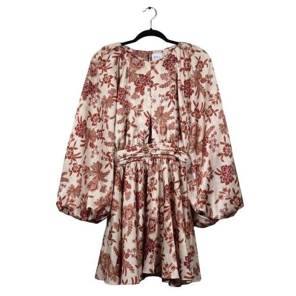 MISA Los Angeles MISA Los Angeles Kara Dress in Falling Floral Satin Made in Size XS / US 0-2 / IT 36-38 - 3 Thumbnail