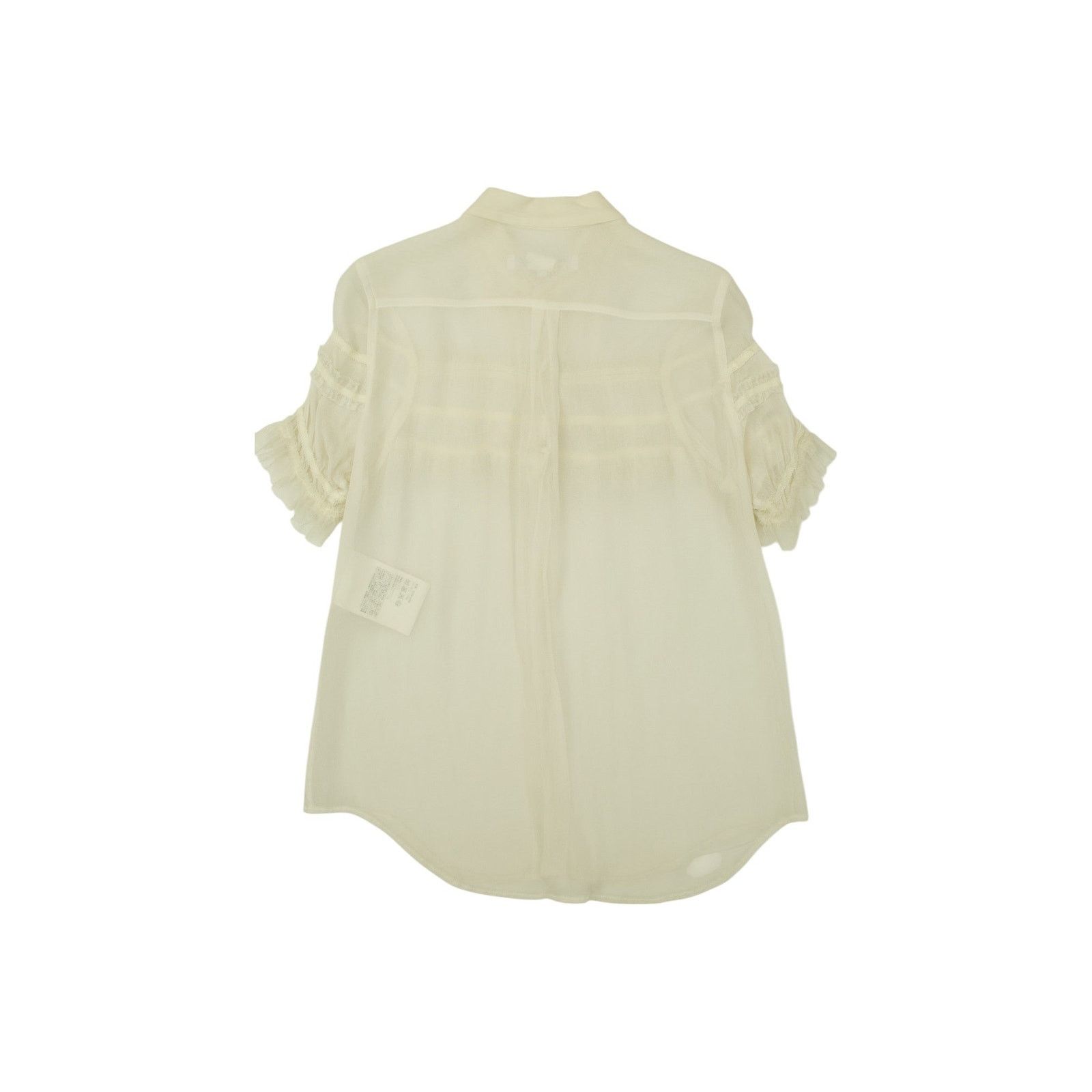 Comme des Garcons White Ruffle Top Size S / US 4 / IT 40 - 2 Thumbnail