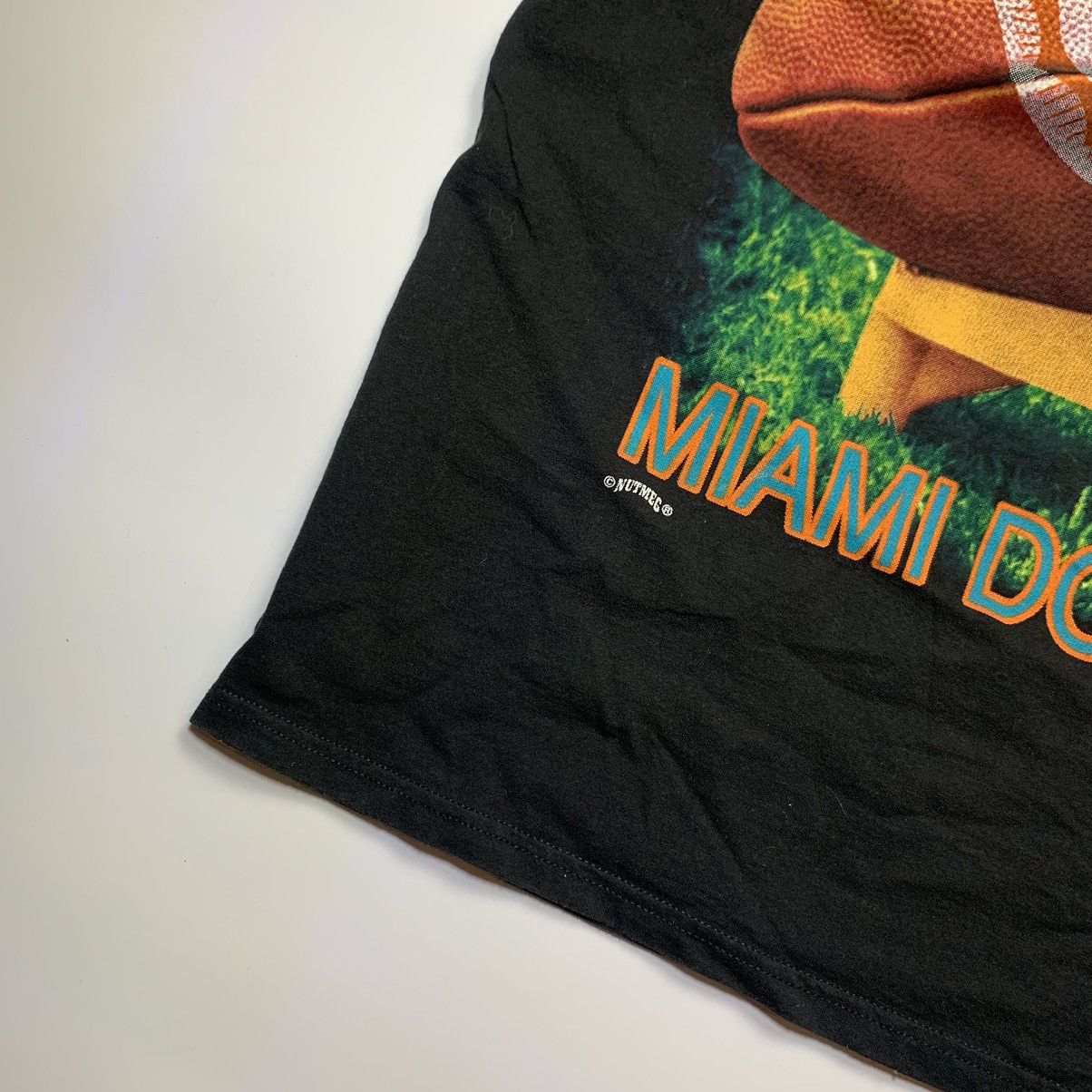 Other Vintage 1994 Miami Dolphins NFL Nutmeg Black T-shirt Size US XL / EU 56 / 4 - 2 Thumbnail