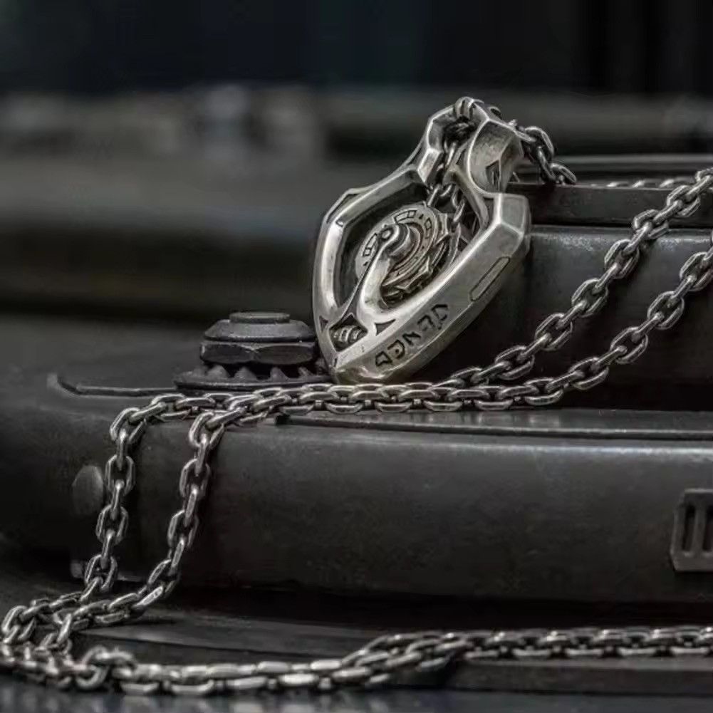 Jewelry × Vintage Punk Style Mechanical Rotating Gear Pendant Necklace Size ONE SIZE - 2 Thumbnail