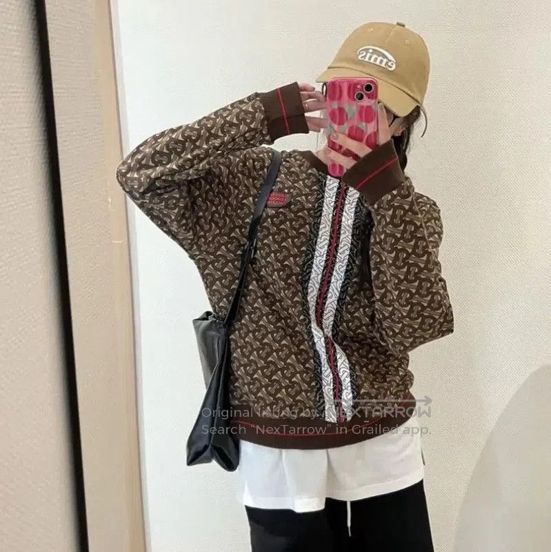 Burberry Burberry Brown Cotton Women's Sweatshirt. Size XS / US 0-2 / IT 36-38 - 9 Thumbnail