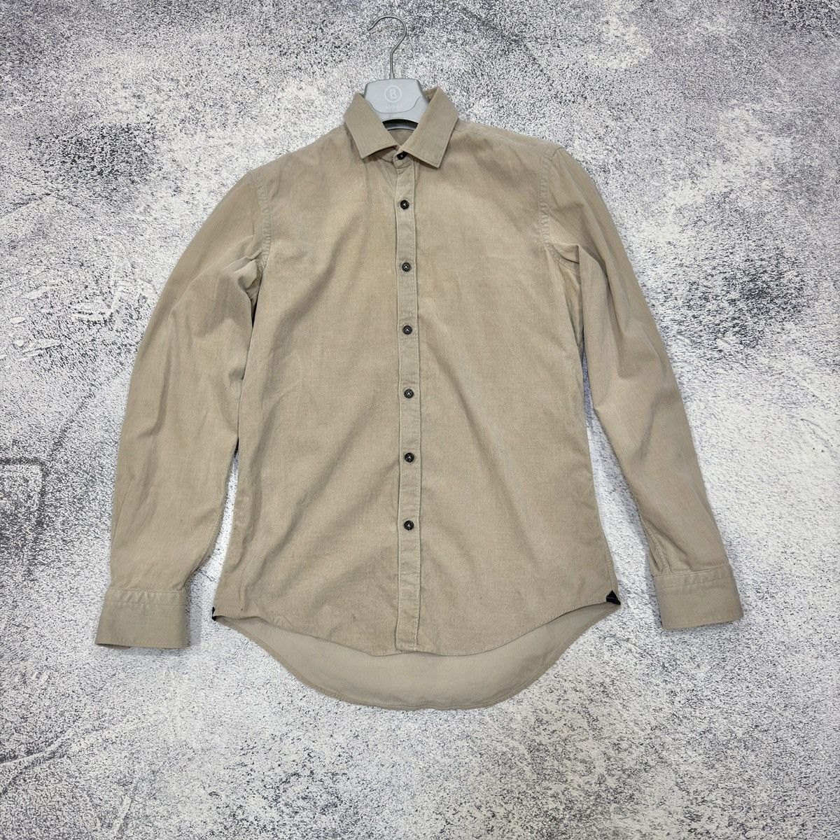 Lanvin Lanvin Beige Corduroy Shirt Size 37(M) Size US M / EU 48-50 / 2 - 1 Thumbnail