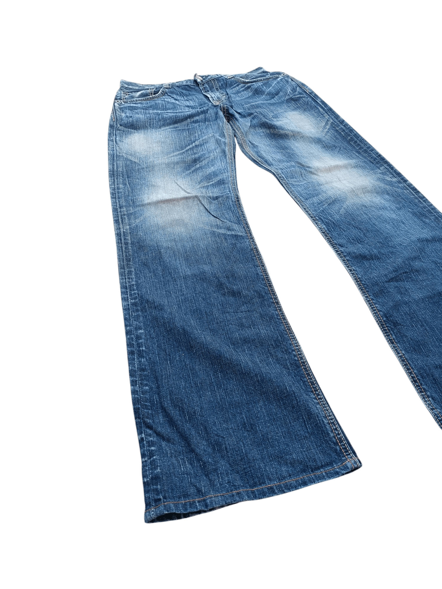 Edwin × Japanese Brand Vintage Edwin 503 Bootcut Whiskers Faded Denim Size US 30 / EU 46 - 3 Thumbnail
