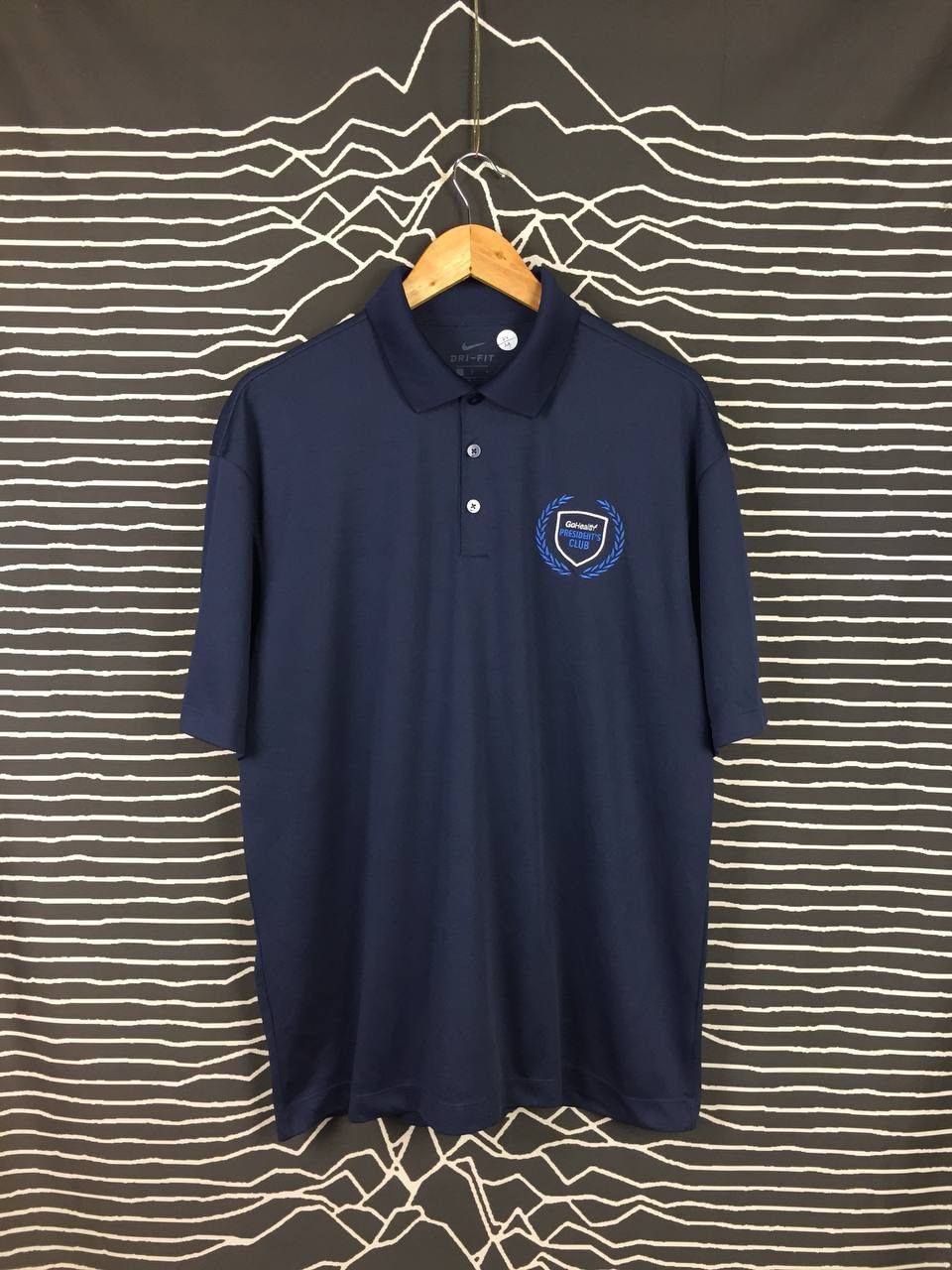 Nike × Vintage Nike Dri-Fit GoHealth President's Club Polo Tee Size US L / EU 52-54 / 3 - 1 Thumbnail