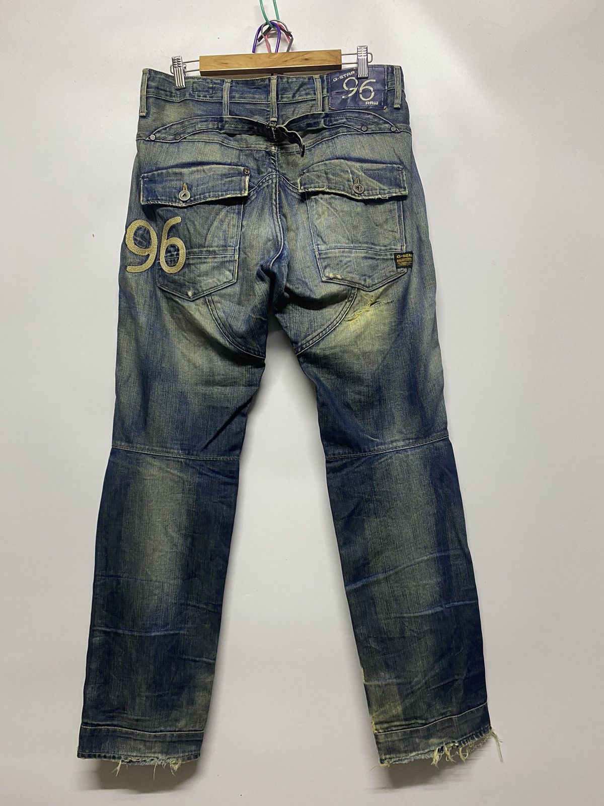 G-Star Vintage G-Star 96 Raw Distressed Denim Jeans Pants Size US 34 / EU 50 - 2 Thumbnail