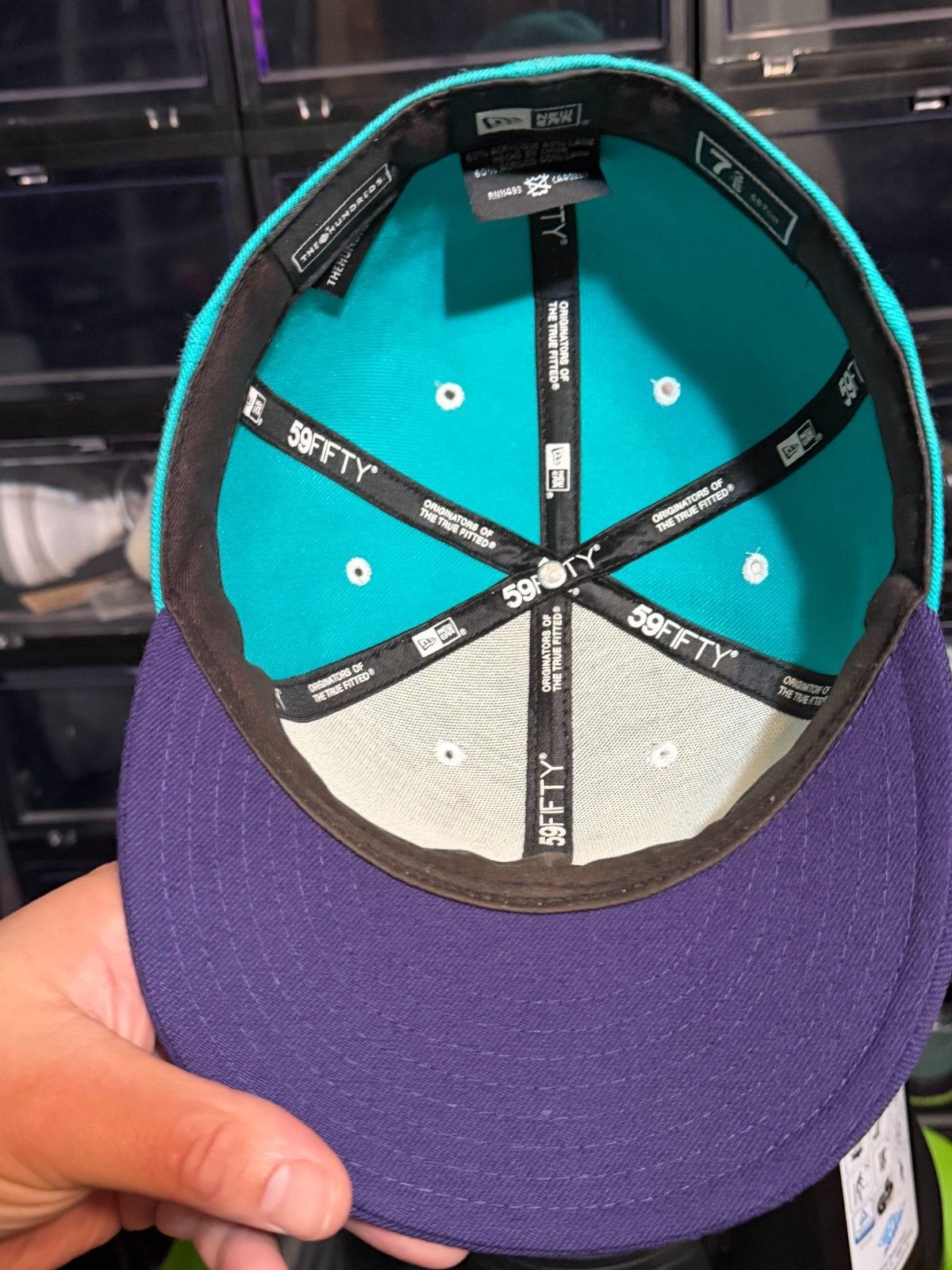 The Hundreds The Hundreds New Era Vintage Teal & Purple Adam Bomb Fitted Size ONE SIZE - 8 Thumbnail