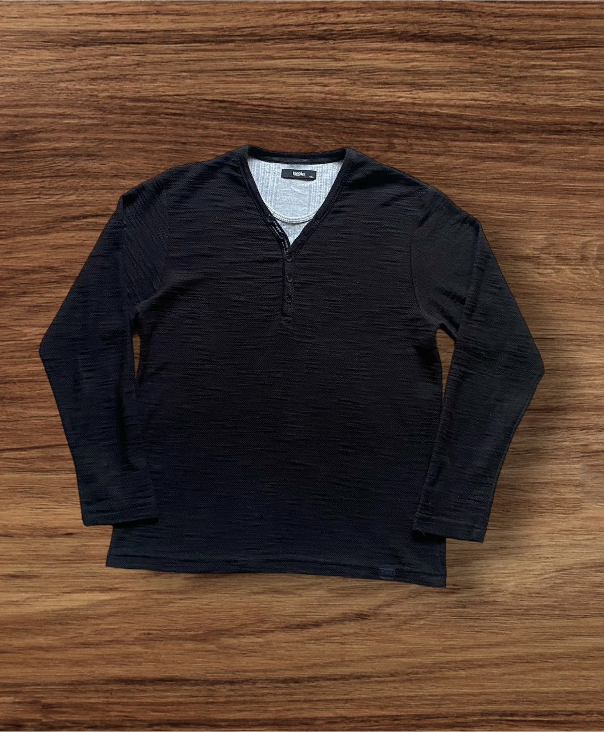 If Six Was Nine Japanese Brand Mossimo Double Layer Long Sleeve Punk Style Size US M / EU 48-50 / 2 - 1 Thumbnail