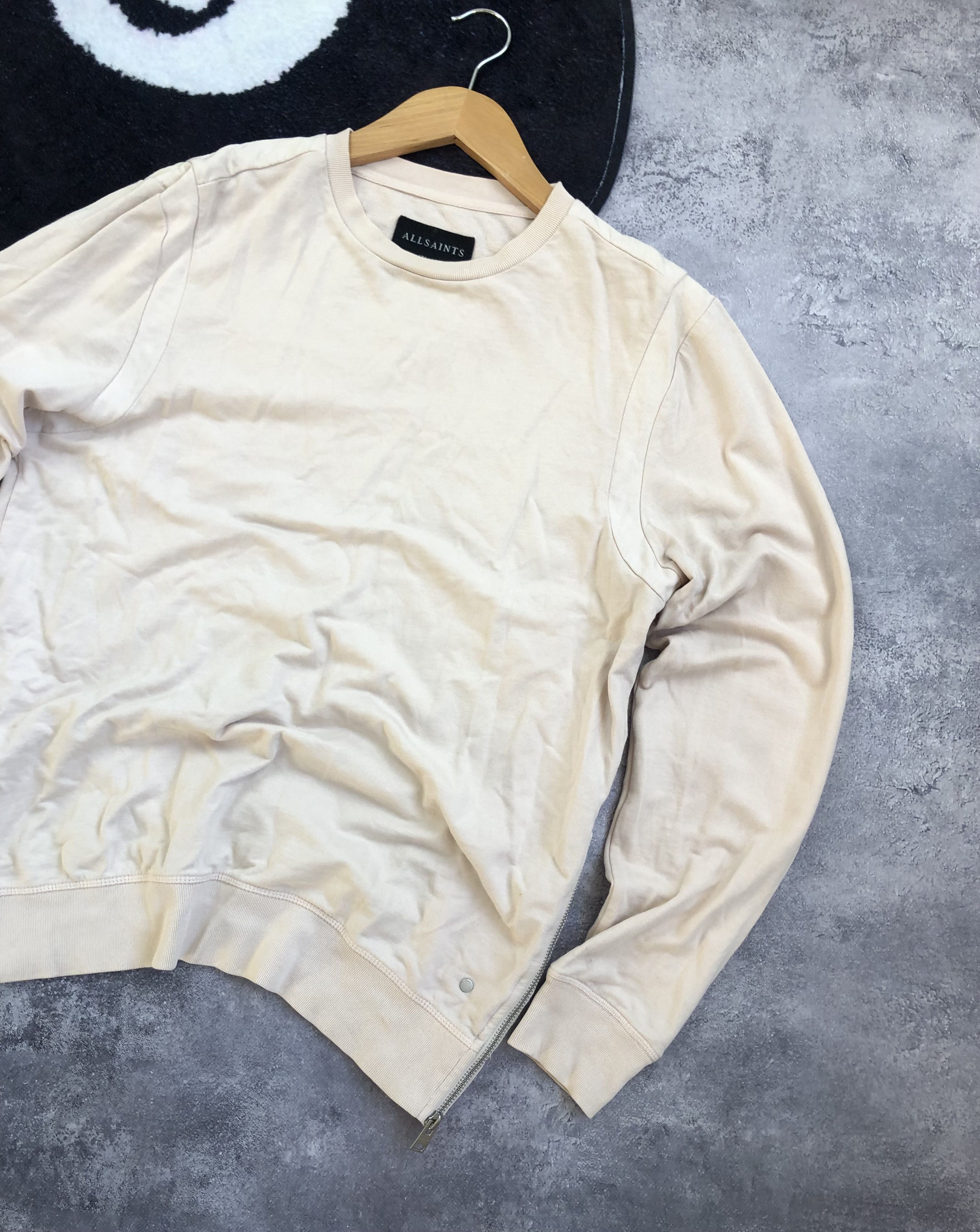 Allsaints ALLSAINTS Avantgarde Zip Sweatshirt Beige Streetwear S Size Size US S / EU 44-46 / 1 - 2 Thumbnail