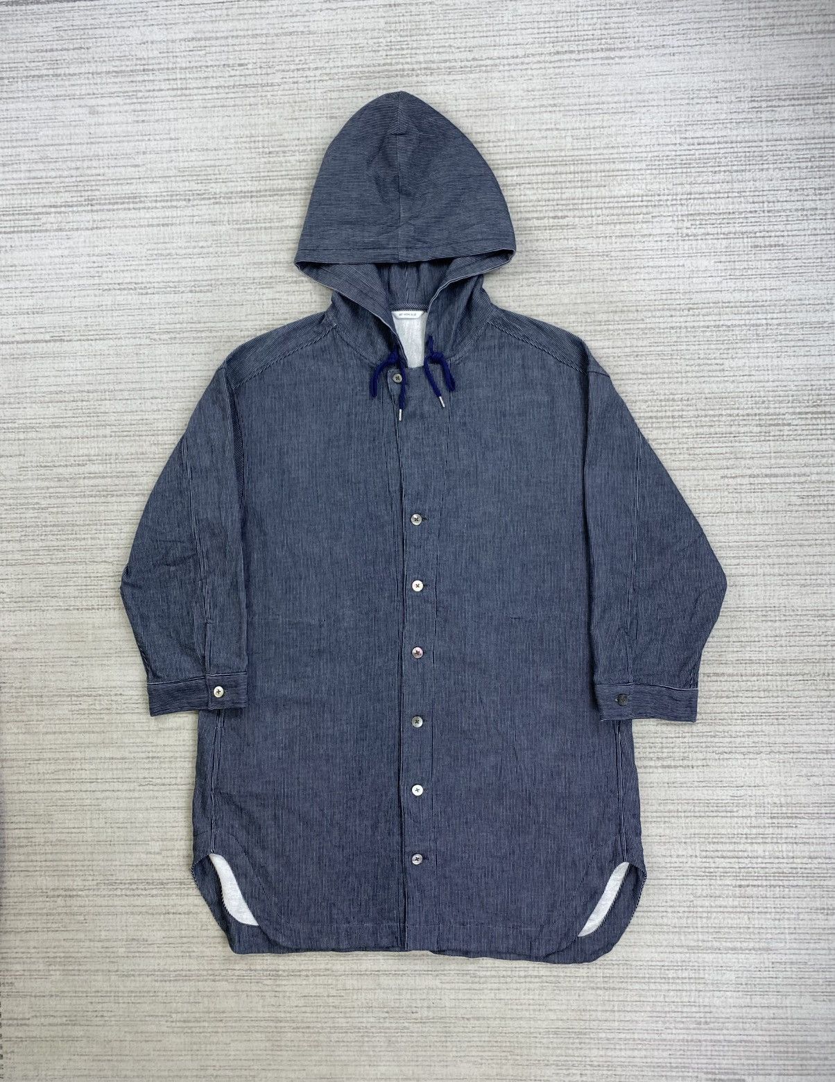 Japanese Brand × Untitled Artworks × Vintage Vintage Art Work Blue Fullbutton Hoodie Jacket Size L / US 10 / IT 46 - 1 Thumbnail