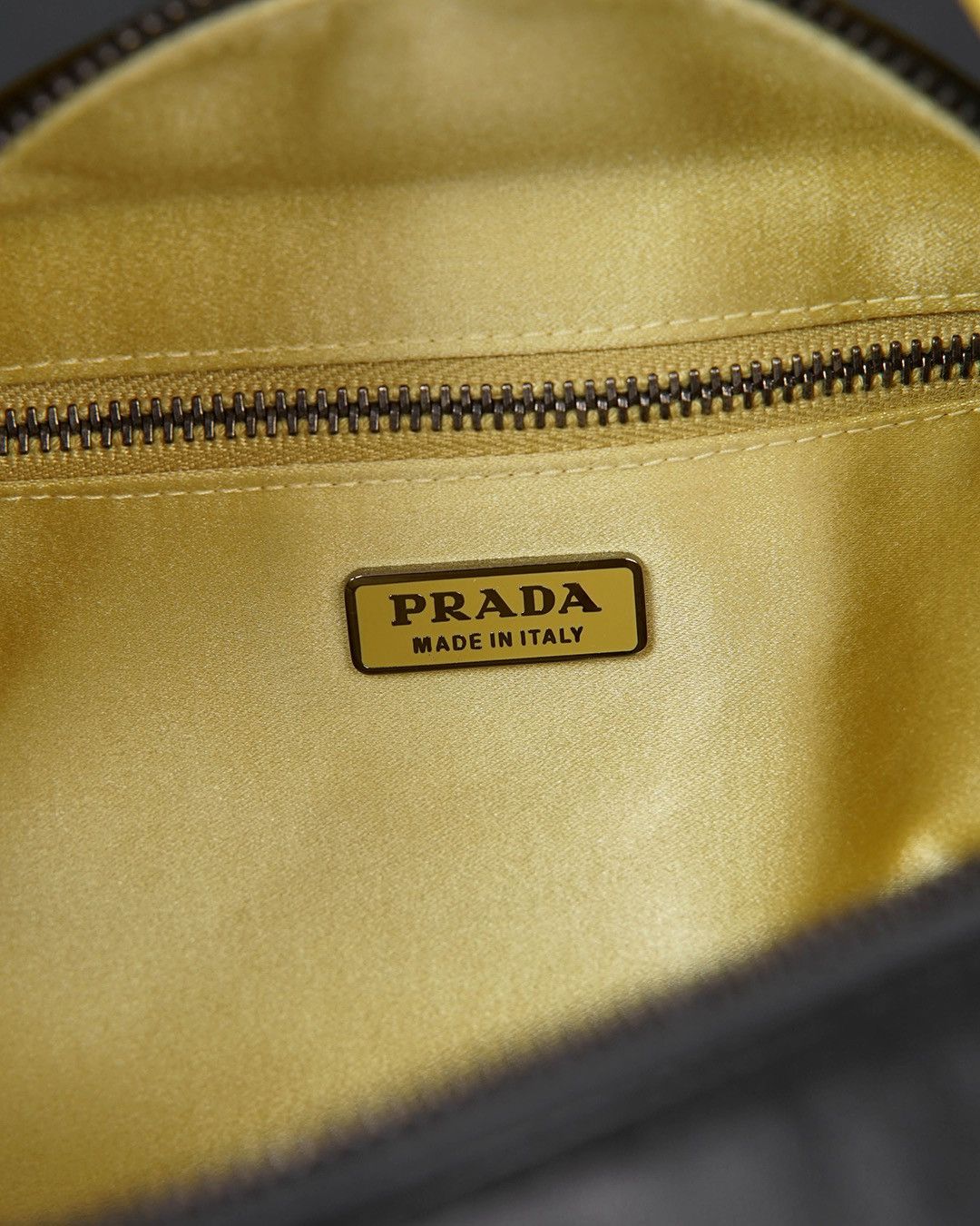 Prada Prada S/S2001 Leather Rectangle Bag in Black/Yellow Size ONE SIZE - 11 Thumbnail
