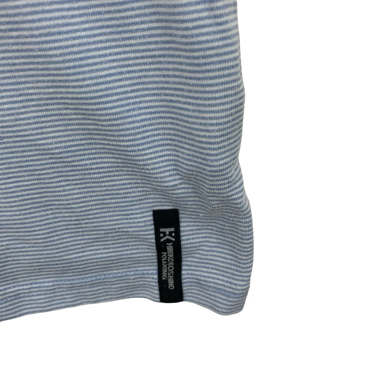 Hiroko Koshino Homme Vintage HIROKO KOSHINO HOMME Stripe Design V Neck Tee Size US S / EU 44-46 / 1 - 7 Thumbnail