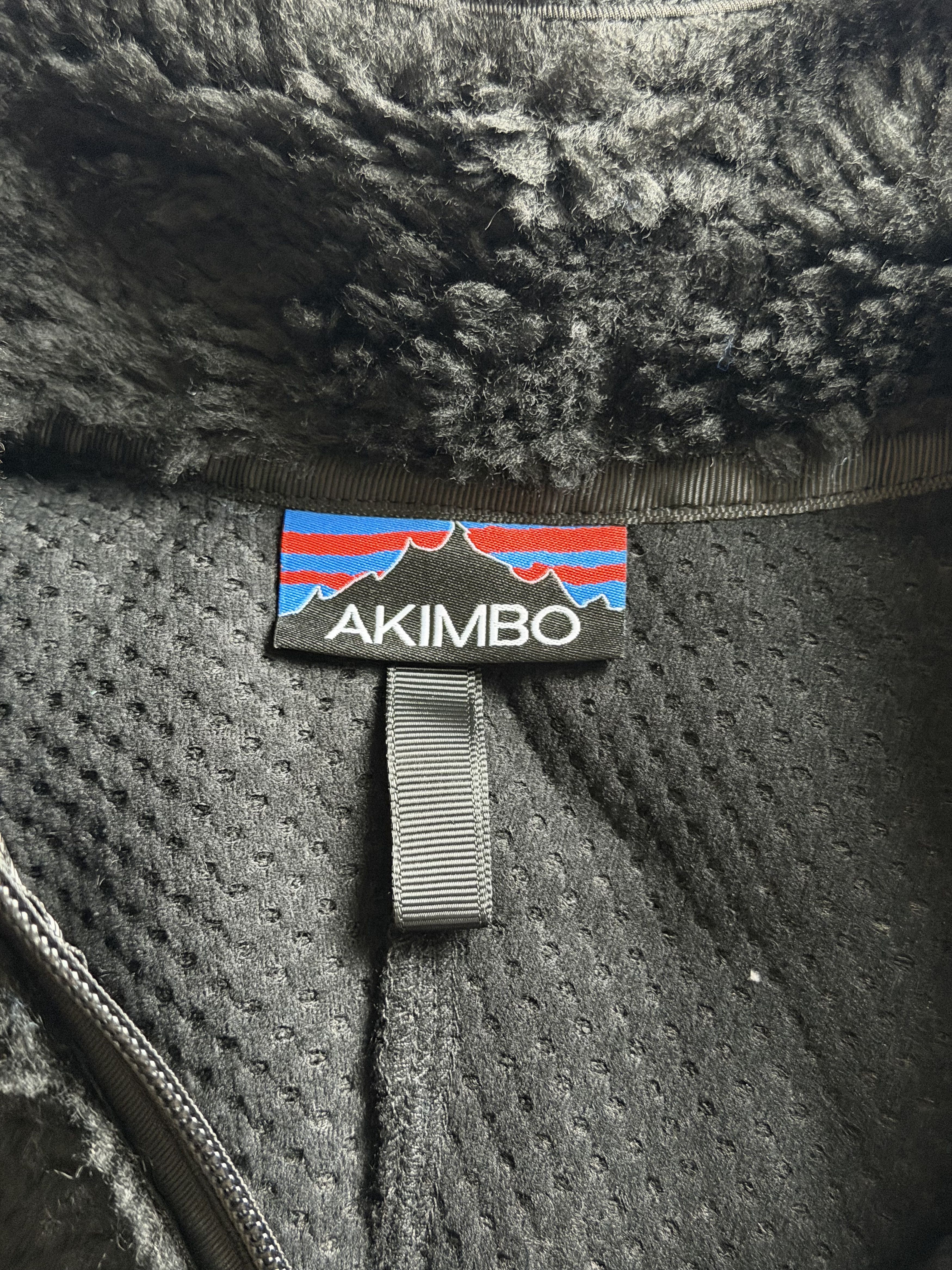 Akimbo Club Akimbo Club Wasatch Deep Pile Fleece Jacket in Jet Black Size US L / EU 52-54 / 3 - 7 Thumbnail